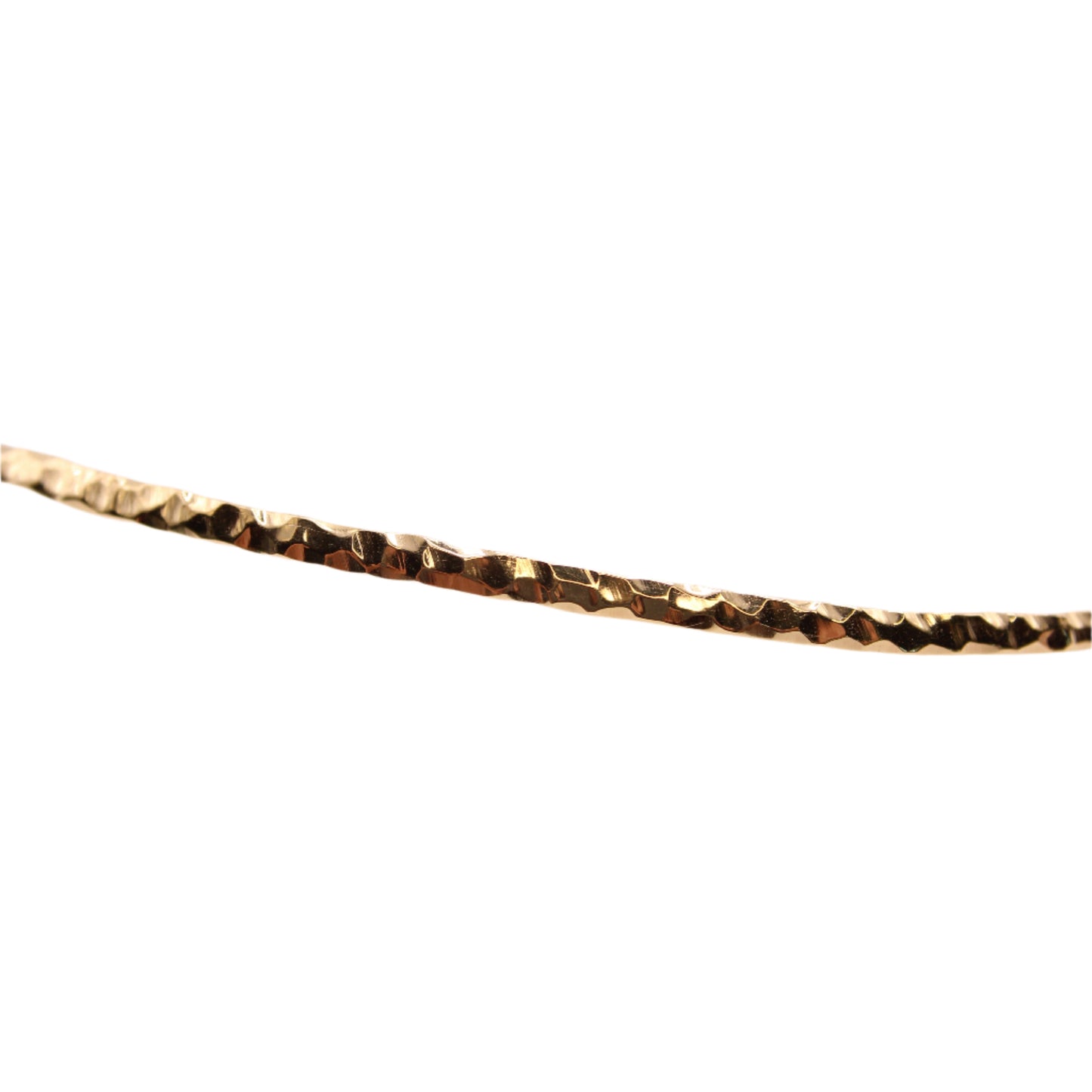 *SOLD* 14kt Yellow Gold Polished Hammered Pointed Collar Cuff Necklace