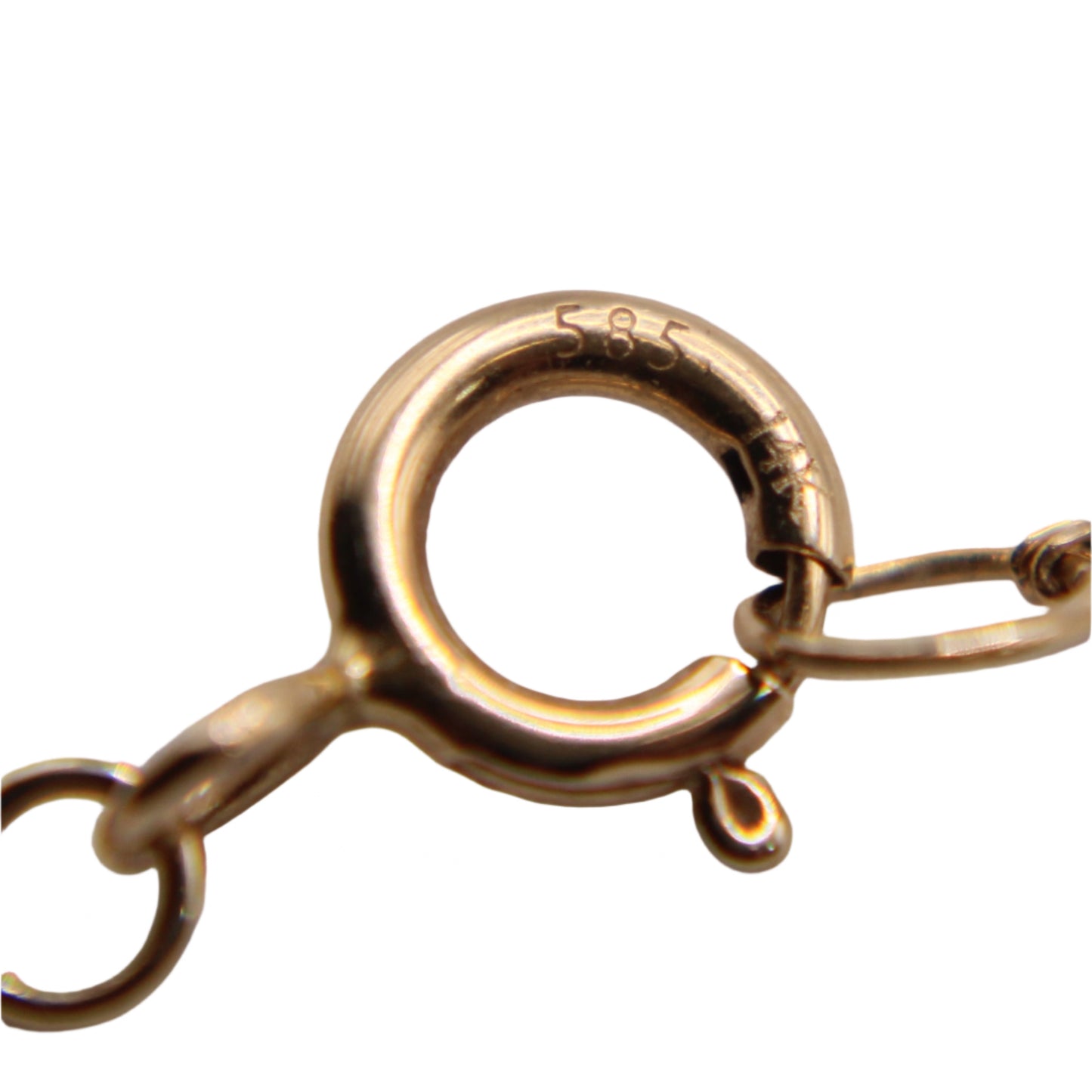 *SOLD* 14kt Yellow Gold Opal Cabochon Single Station Dainty Adjustable Chain Necklace