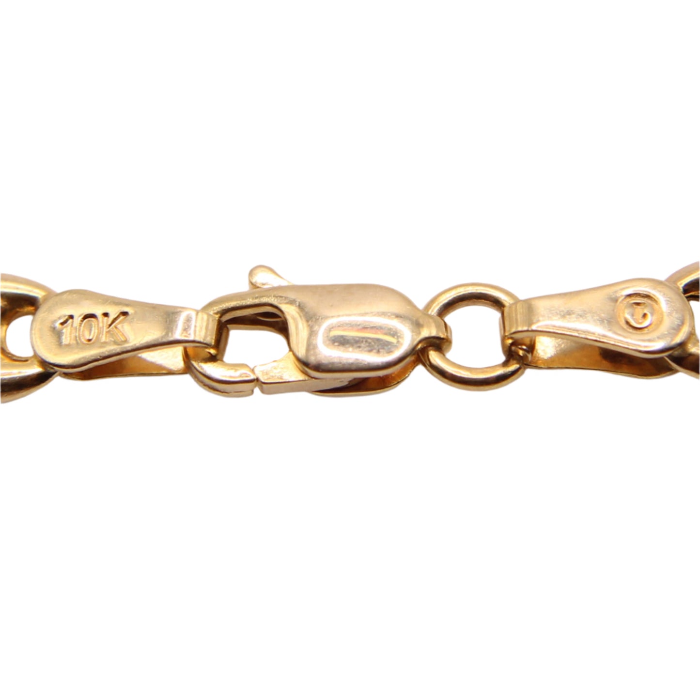 *SOLD* 10kt Yellow Gold Mariner Gucci Puffed Link Chain Necklace 20"