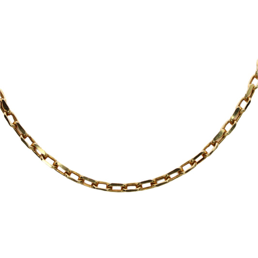 *SOLD* 14kt Yellow Gold Anchor Parisian Cable Link Chain Necklace 20"