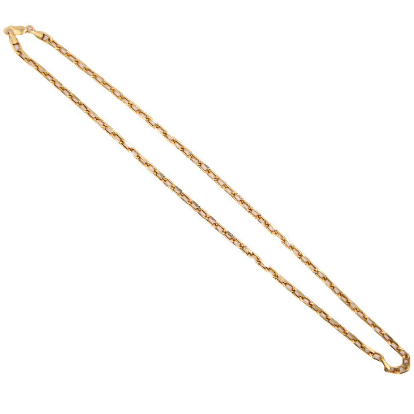 *SOLD* 14kt Yellow Gold Anchor Parisian Cable Link Chain Necklace 20"