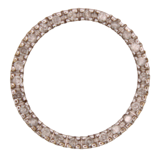 Alwand Vahan 10kt Two Tone Yellow White Gold 0.33CT Diamond Eternity Circle Pendant