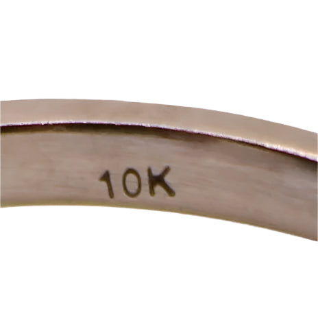 Jared's 10kt White Gold Diamond Bezel Solitaire Stacker Ring