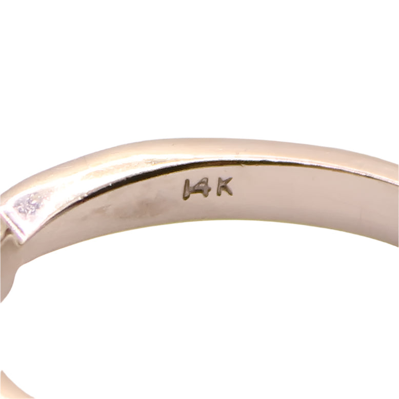 Solstice 14kt White Gold Diamond Round Cut .50 Carat Solitaire Engagement Wedding Ring
