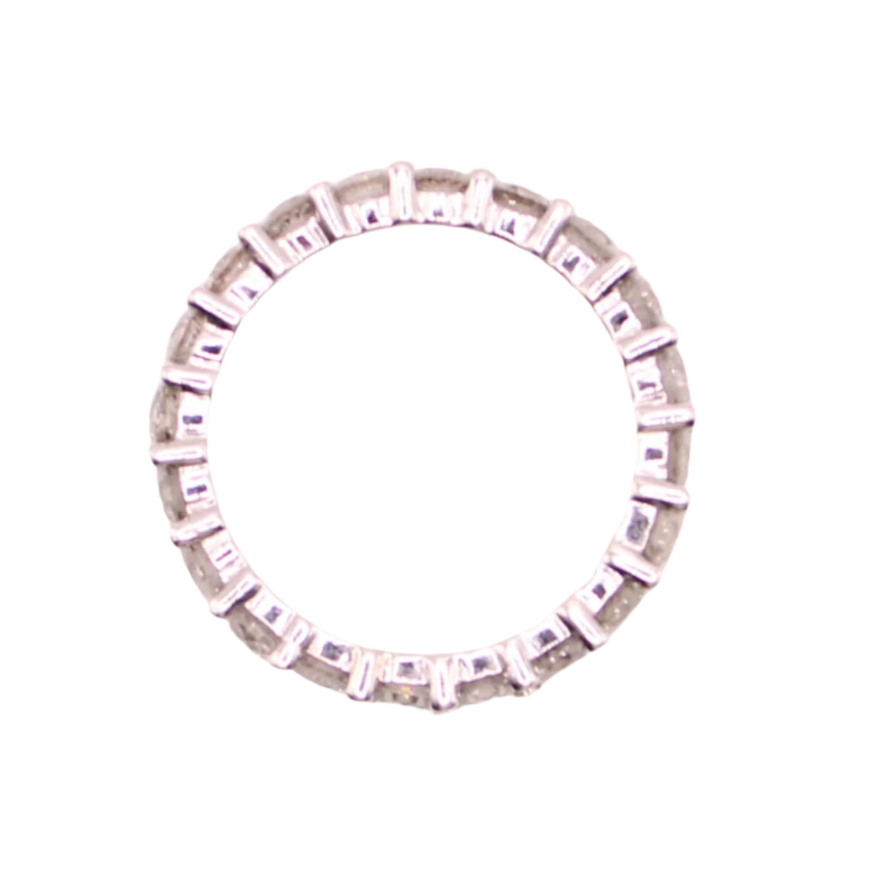 14kt White Gold 2CT Diamond Eternity Stacker Wedding Band Ring