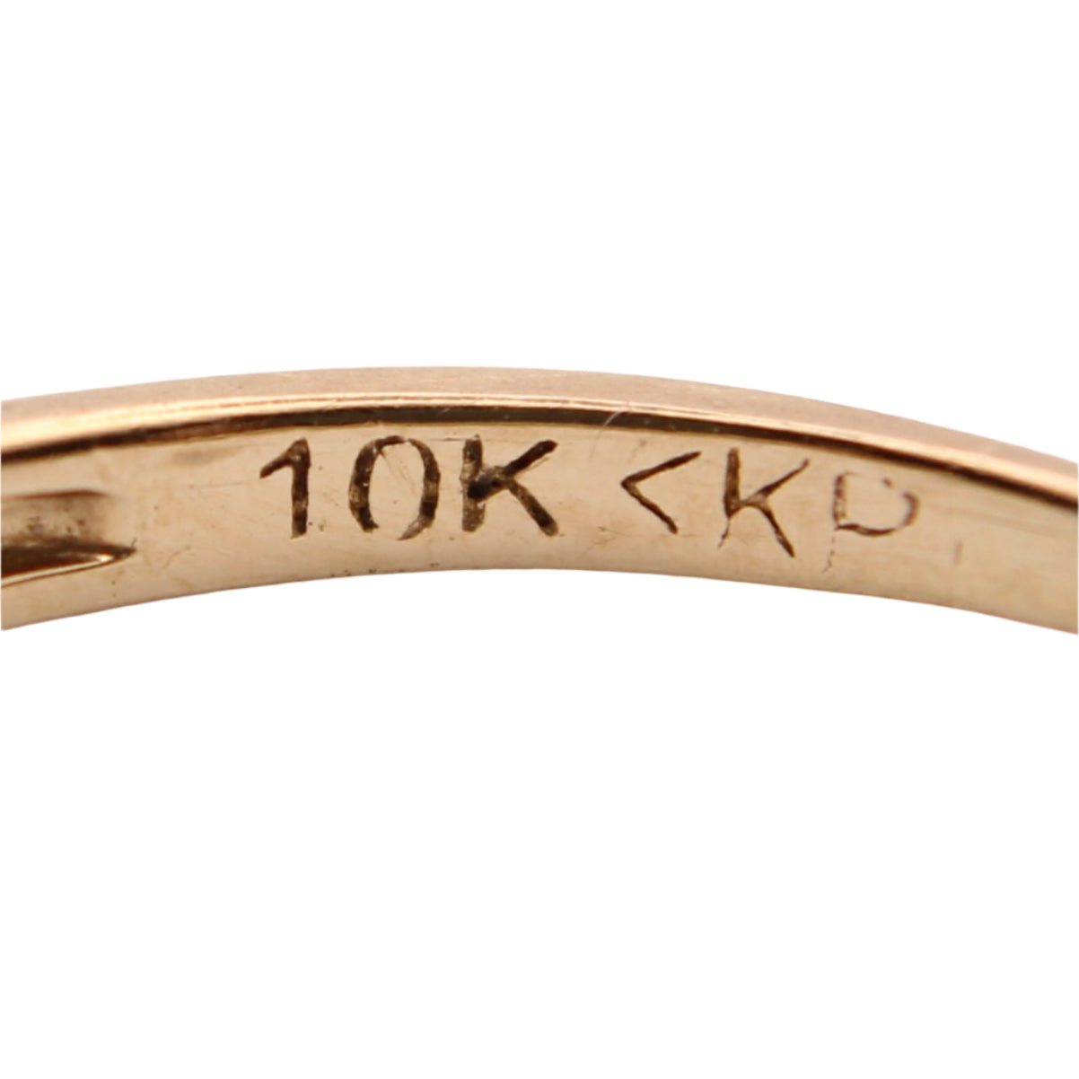 Jared's 10kt Yellow Gold Diamond Double Row Half Eternity Band Stacker Ring