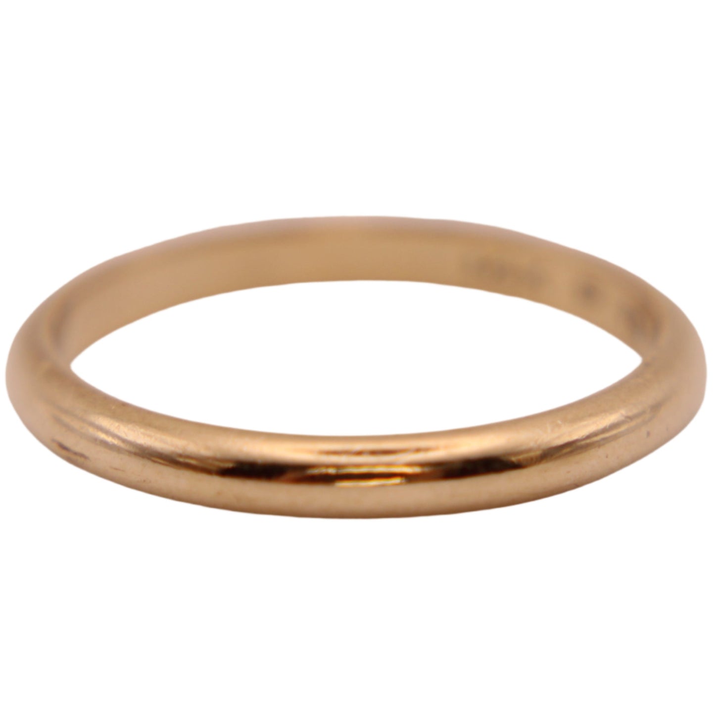 Vintage 14kt Yellow Gold Plain Stacker Minimalist Band Wedding or Thumb Ring