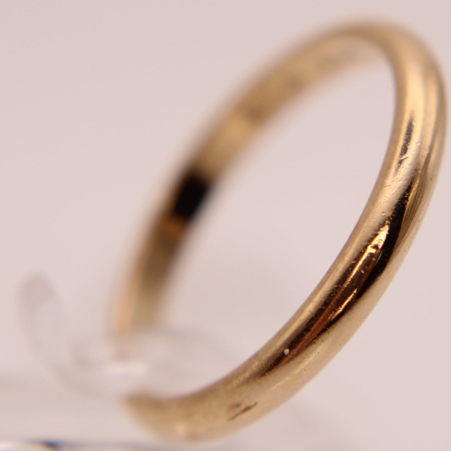 Vintage 14kt Yellow Gold Plain Stacker Minimalist Band Wedding or Thumb Ring