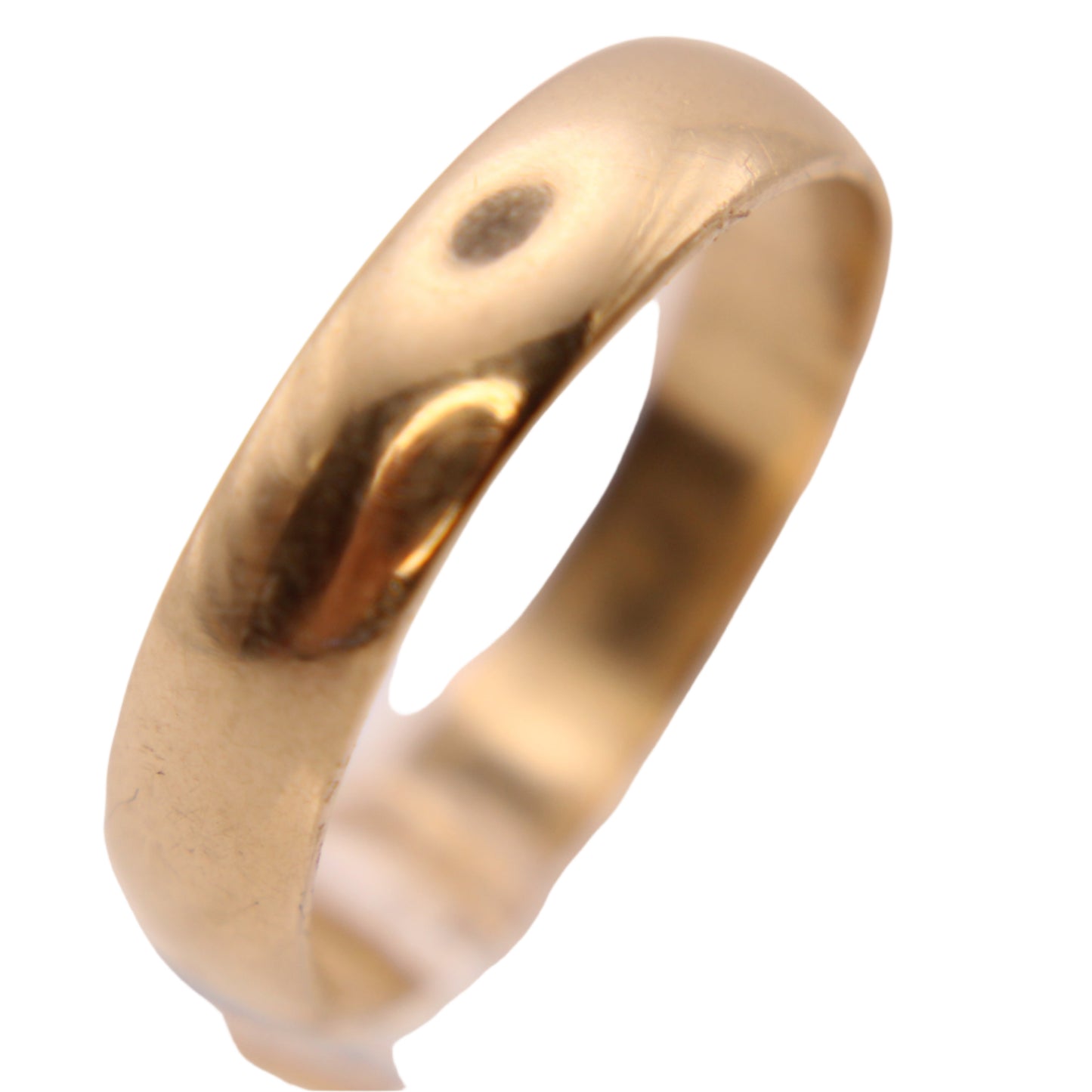 14kt Yellow Gold Plain Polished Band Wedding Ring Size 10