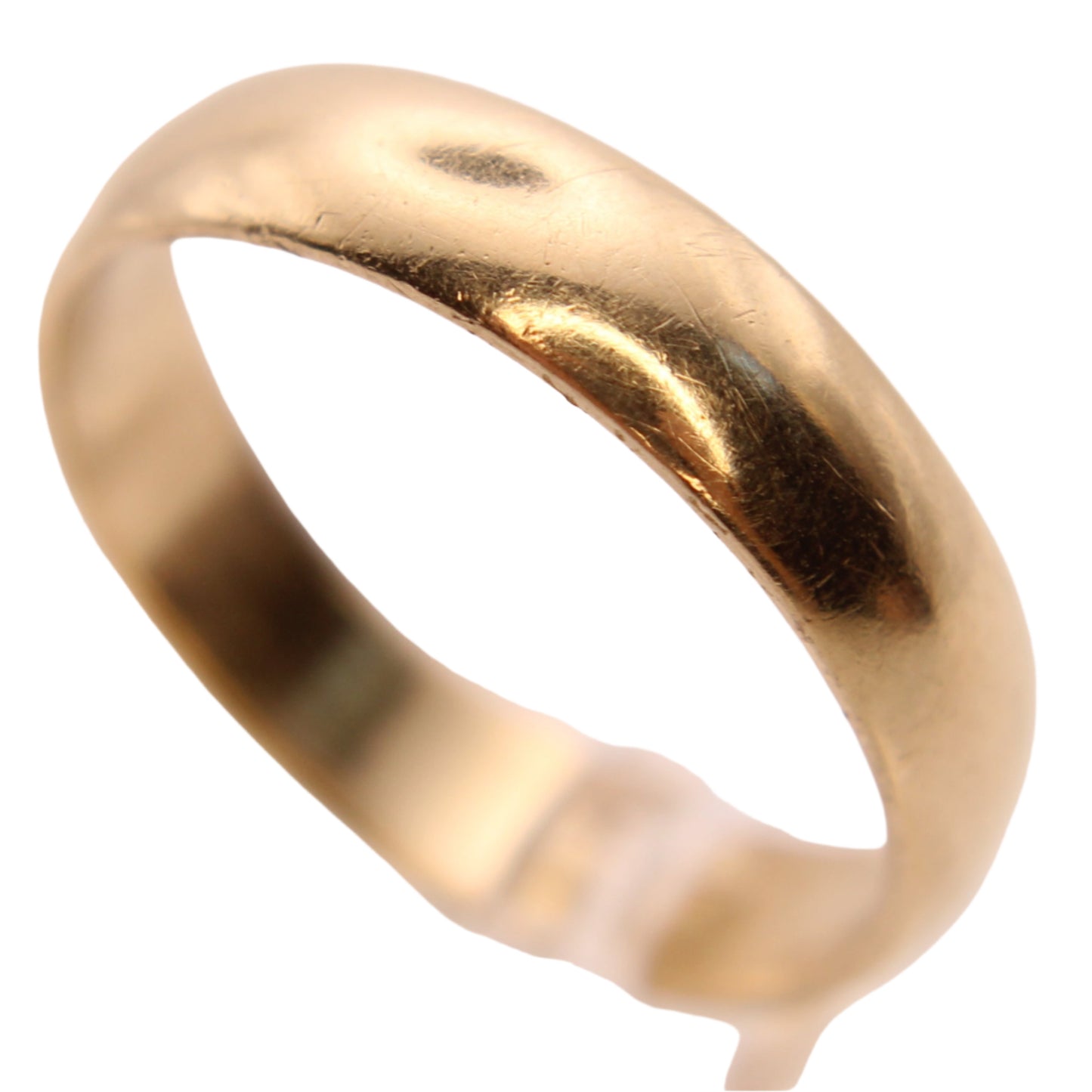 14kt Yellow Gold Plain Polished Band Wedding Ring Size 10
