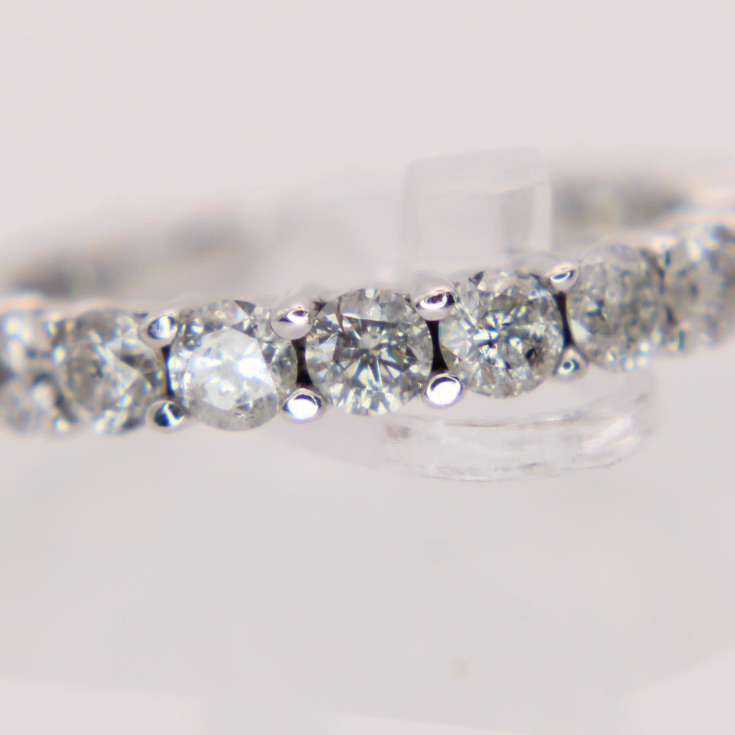 14kt White Gold 2CT Diamond Eternity Stacker Wedding Band Ring