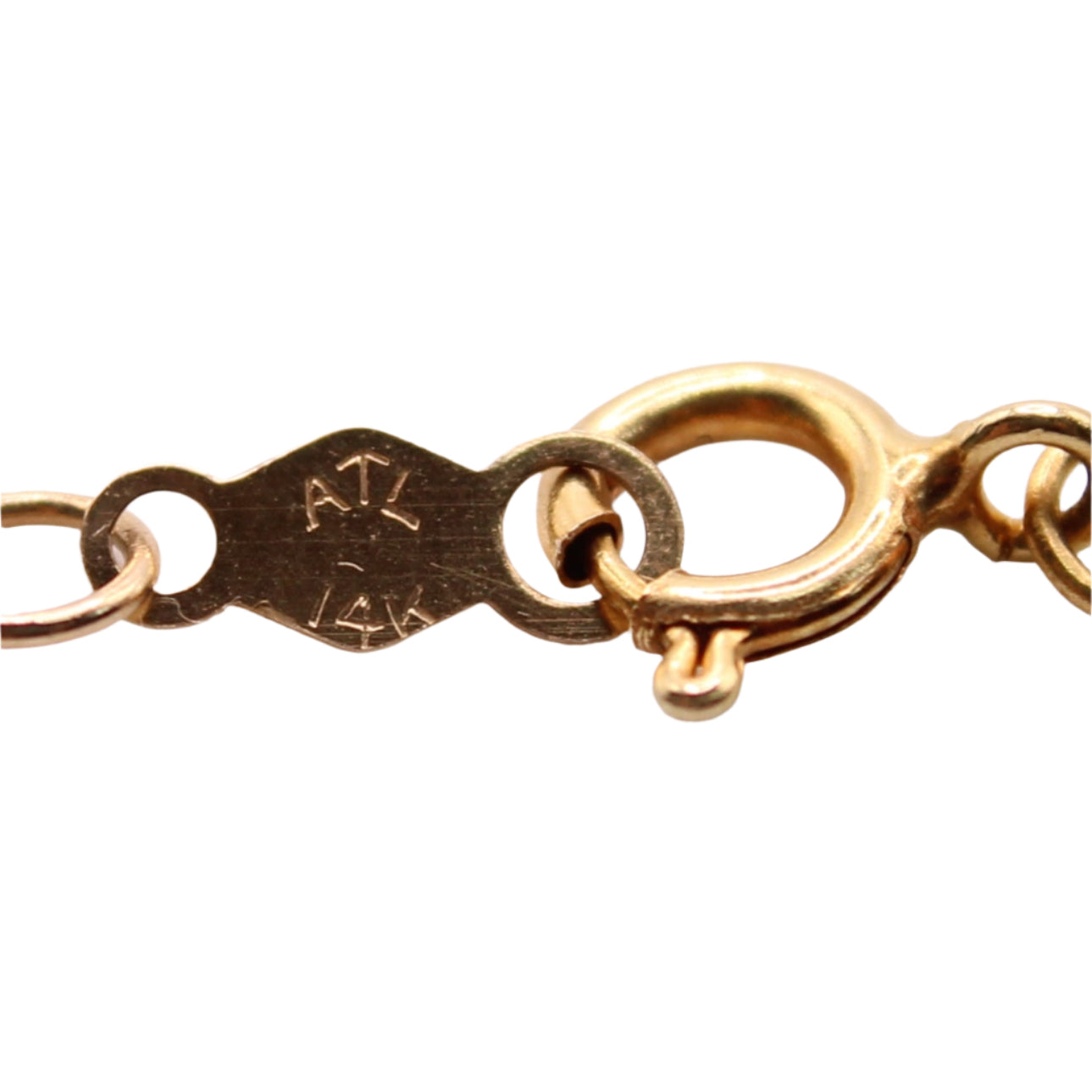 Vintage 14kt Yellow Gold 3 Tier Multi Color Topaz Station Bead Link Chain Necklace