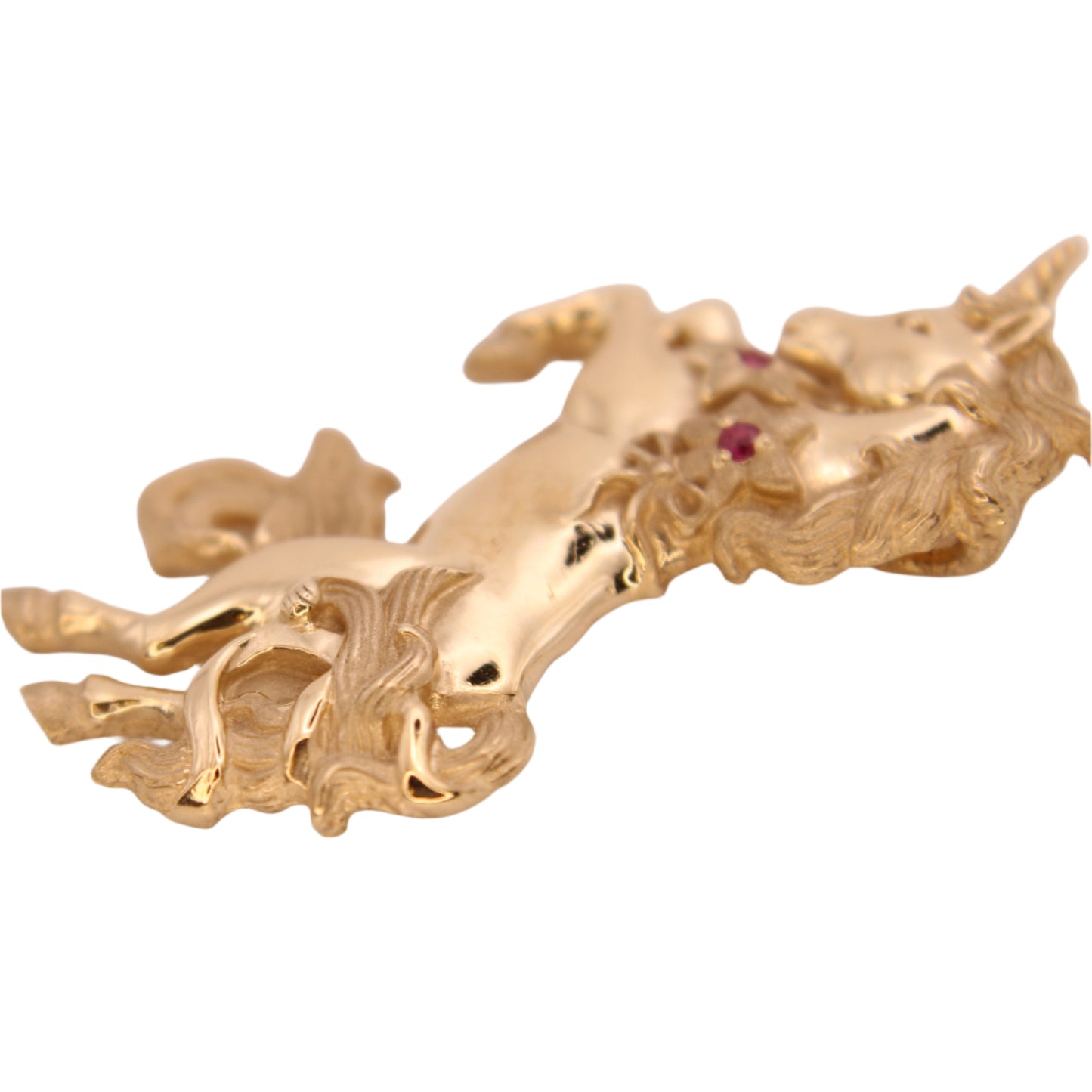 Gorham 10kt Yellow Gold Ruby Rare Collectible Unicorn Horse Pendant
