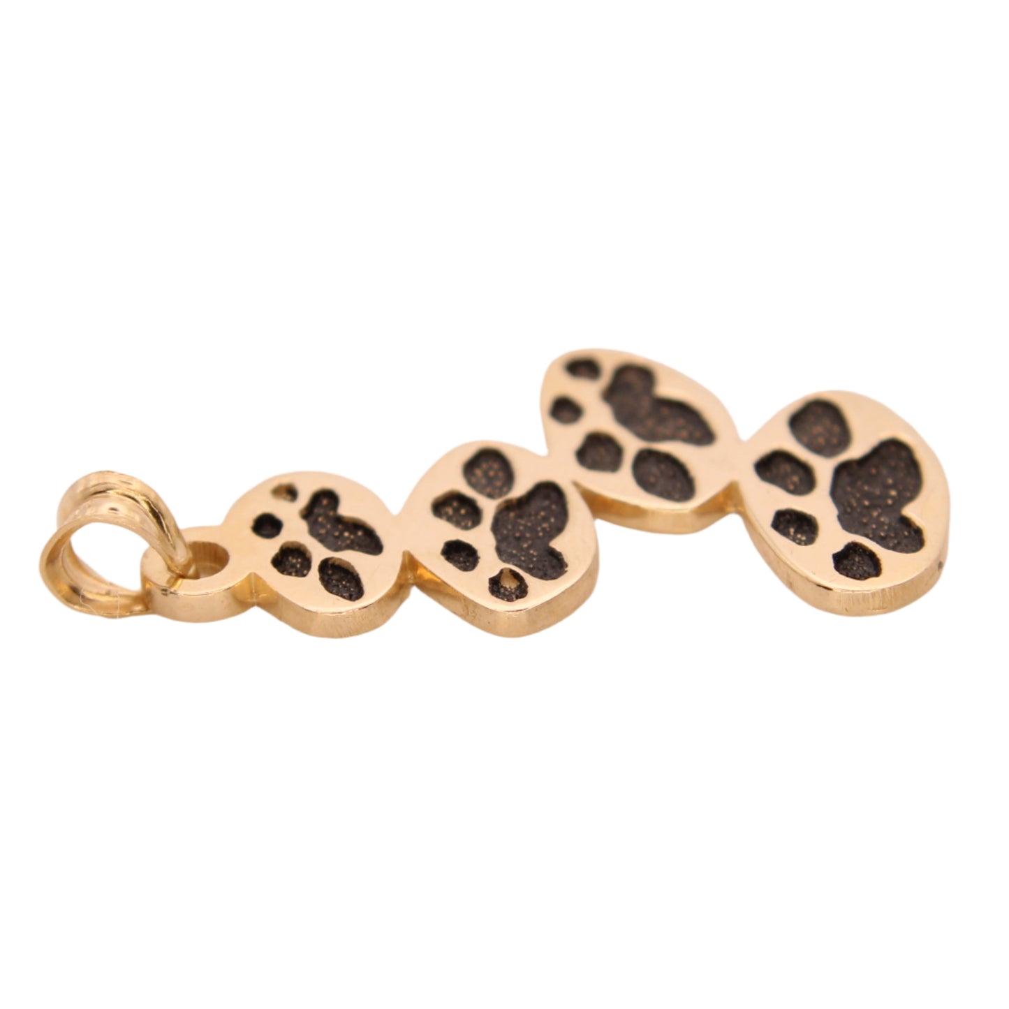 4Paws 14kt Yellow Gold Enamel Puppy Dog Journey Paws Pendant