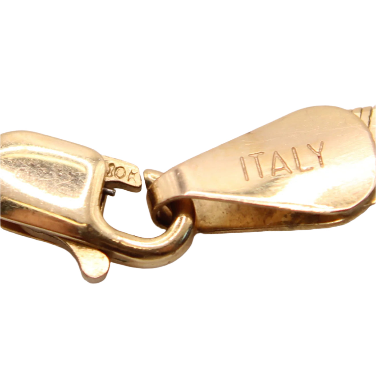 10kt Yellow Gold Flat Herringbone Liquid Gold Chain Necklace 18"