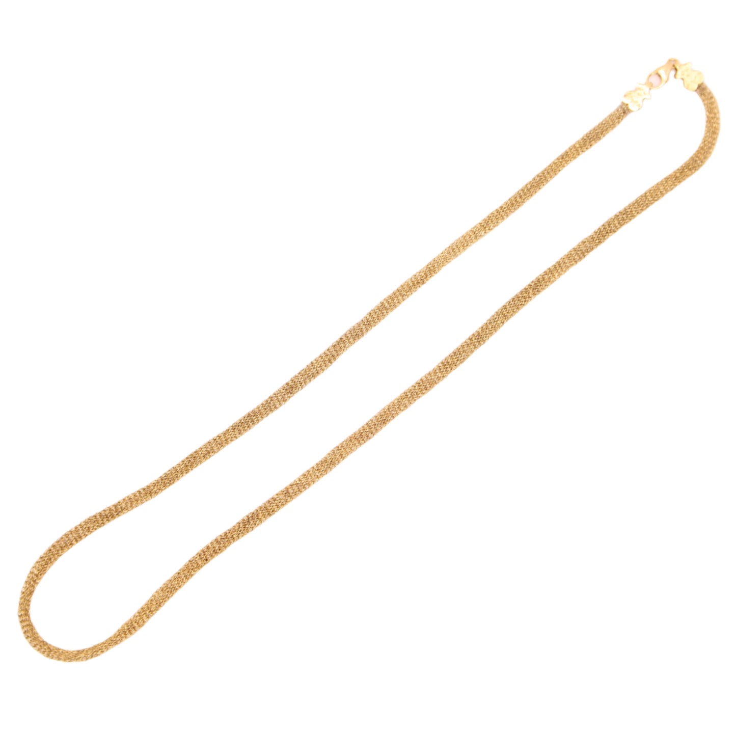 *SOLD* TOUS 18kt Yellow Gold Mesh Chainmail Choker 15" Necklace