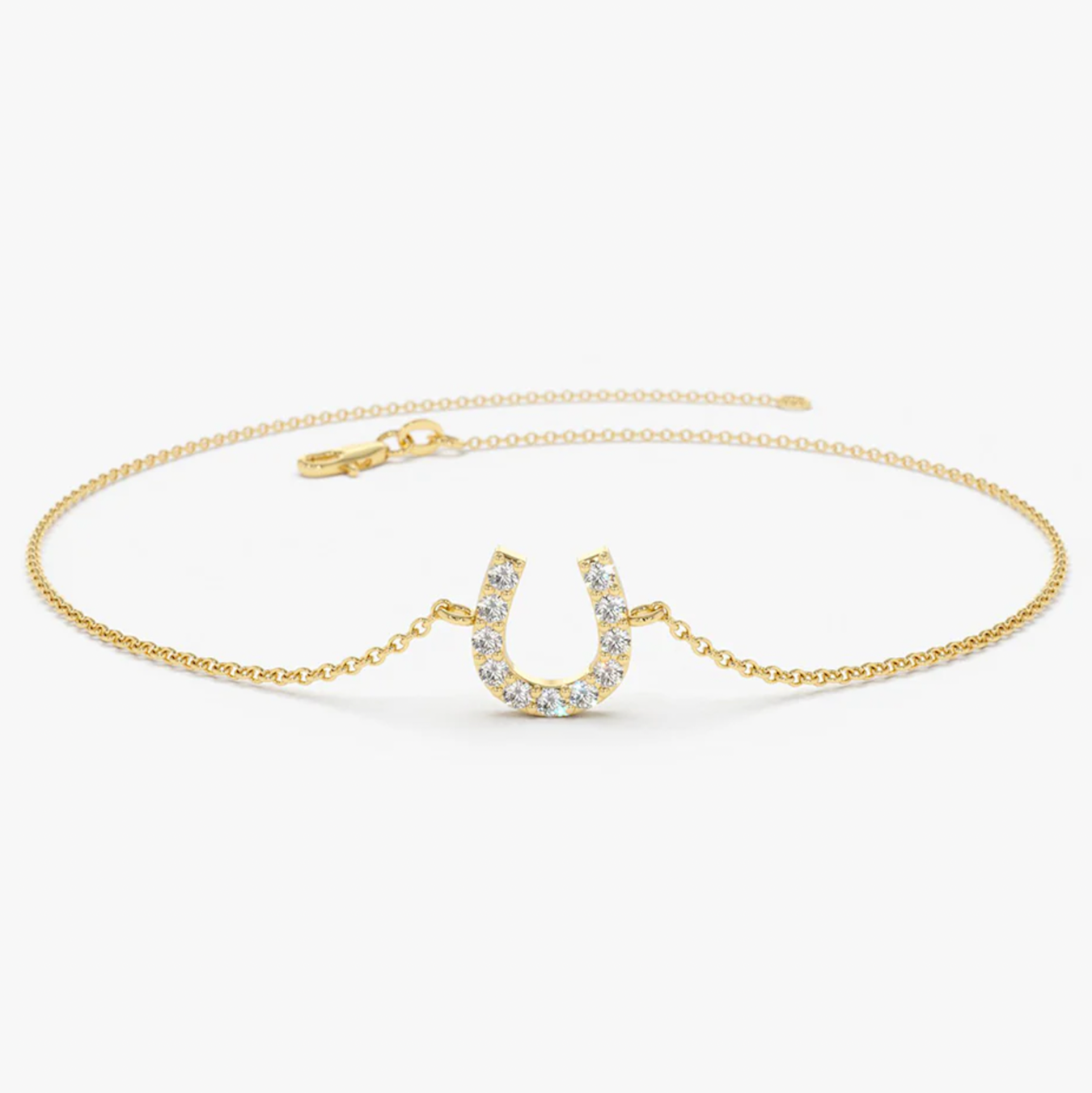 Ferkos 14kt Yellow Gold Diamond Mini Horseshoe Bracelet