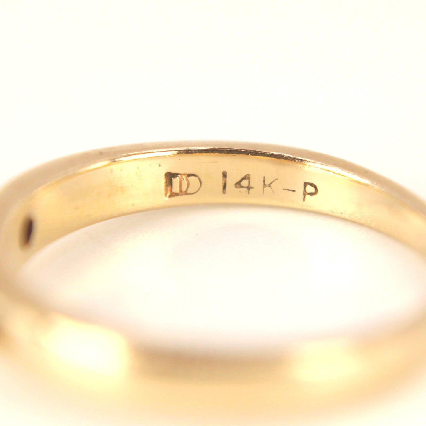 Vintage 14kt Yellow Gold Diamond Solitaire Ring Six Prong 0.33cttw Size 4.5