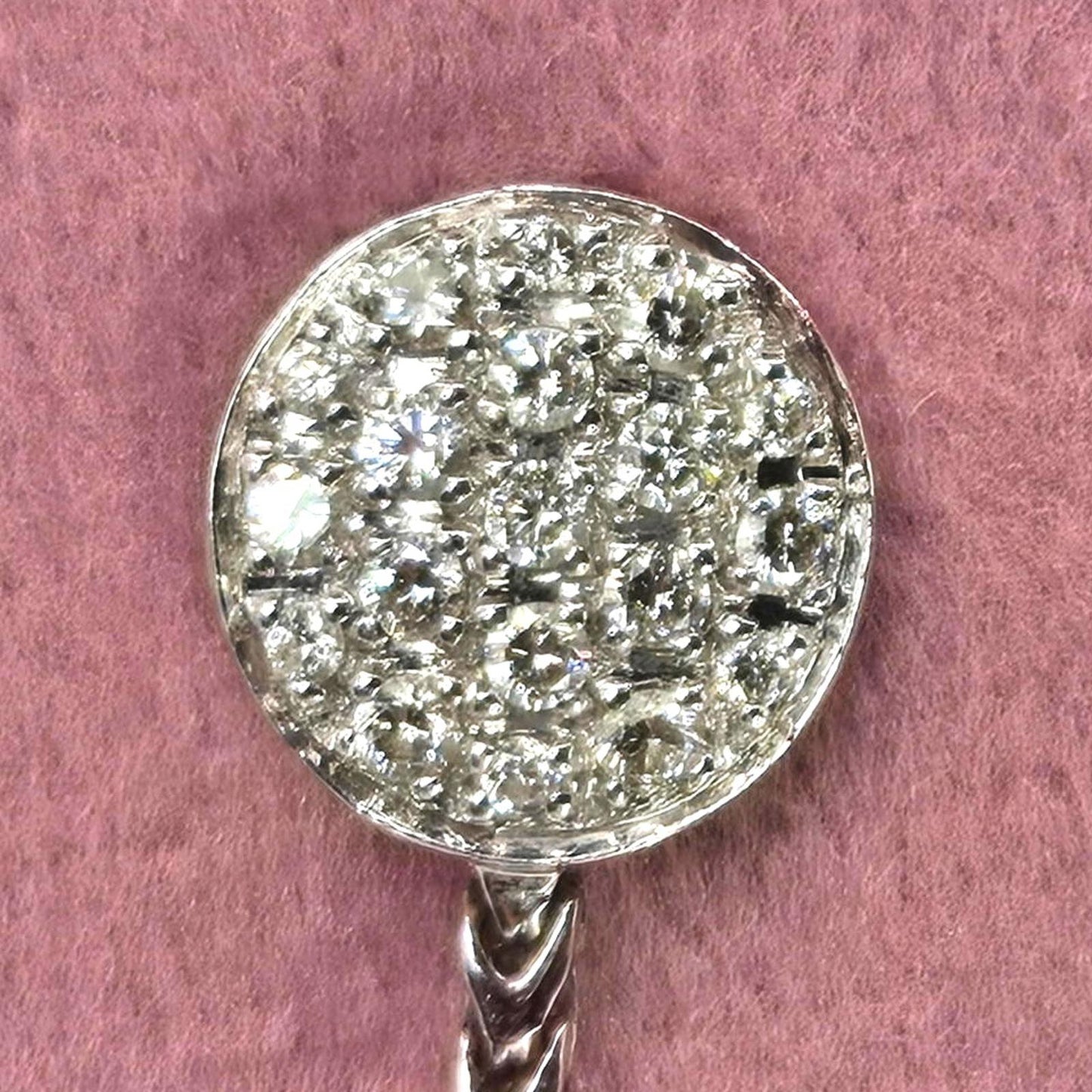 Di Modolo Tempia 18kt White Gold Diamond Dangle Italy Earrings 0.84 cttw
