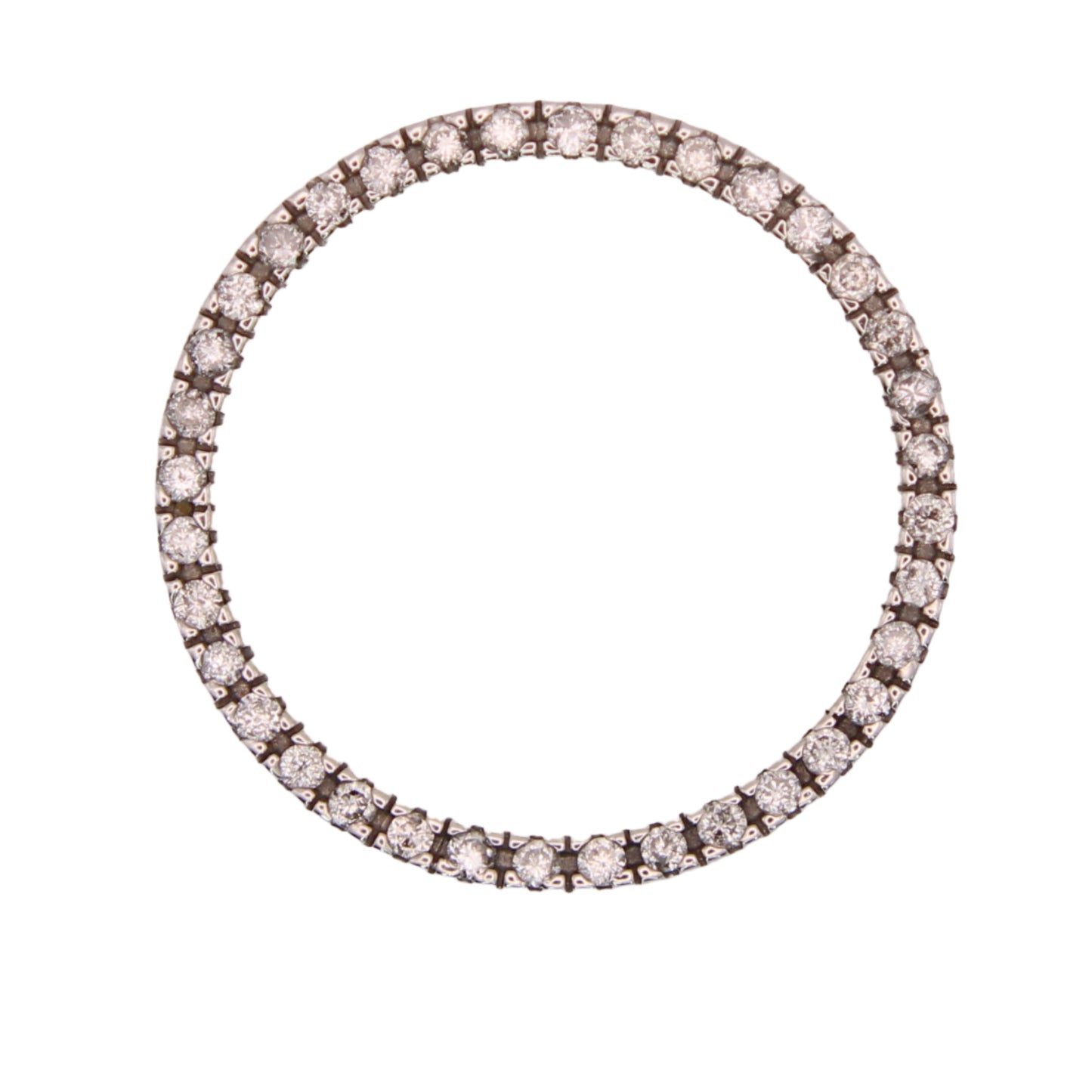 Alwand Vahan 14kt White Gold Diamond 0.50CT Eternity Circle Pendant