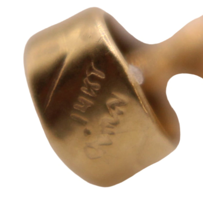 14kt Two Tone Yellow White Gold Crucifix Religious Cross Pendant