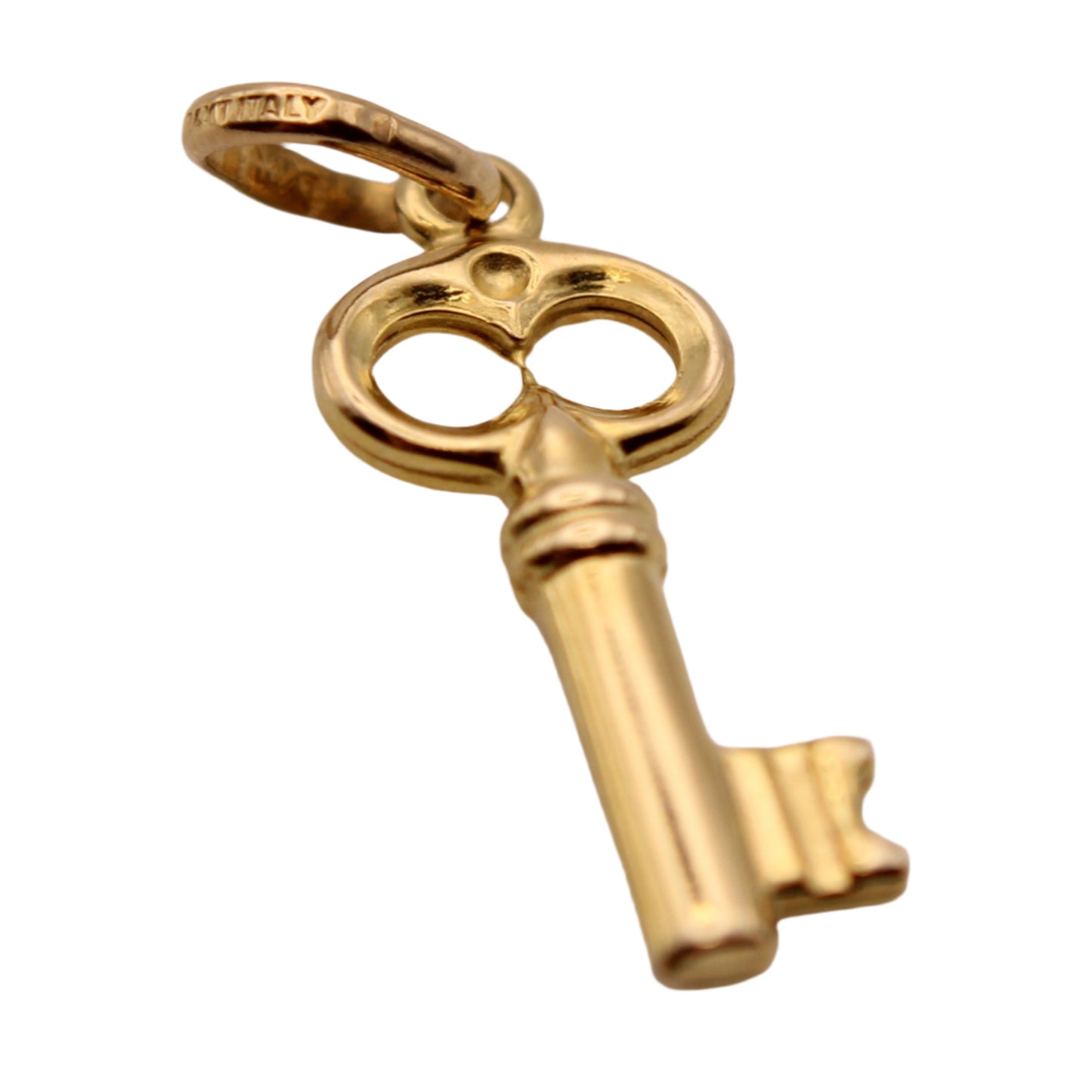 *SOLD* Aurafin 14kt Yellow Gold Mini Open Door Key Charm Pendant