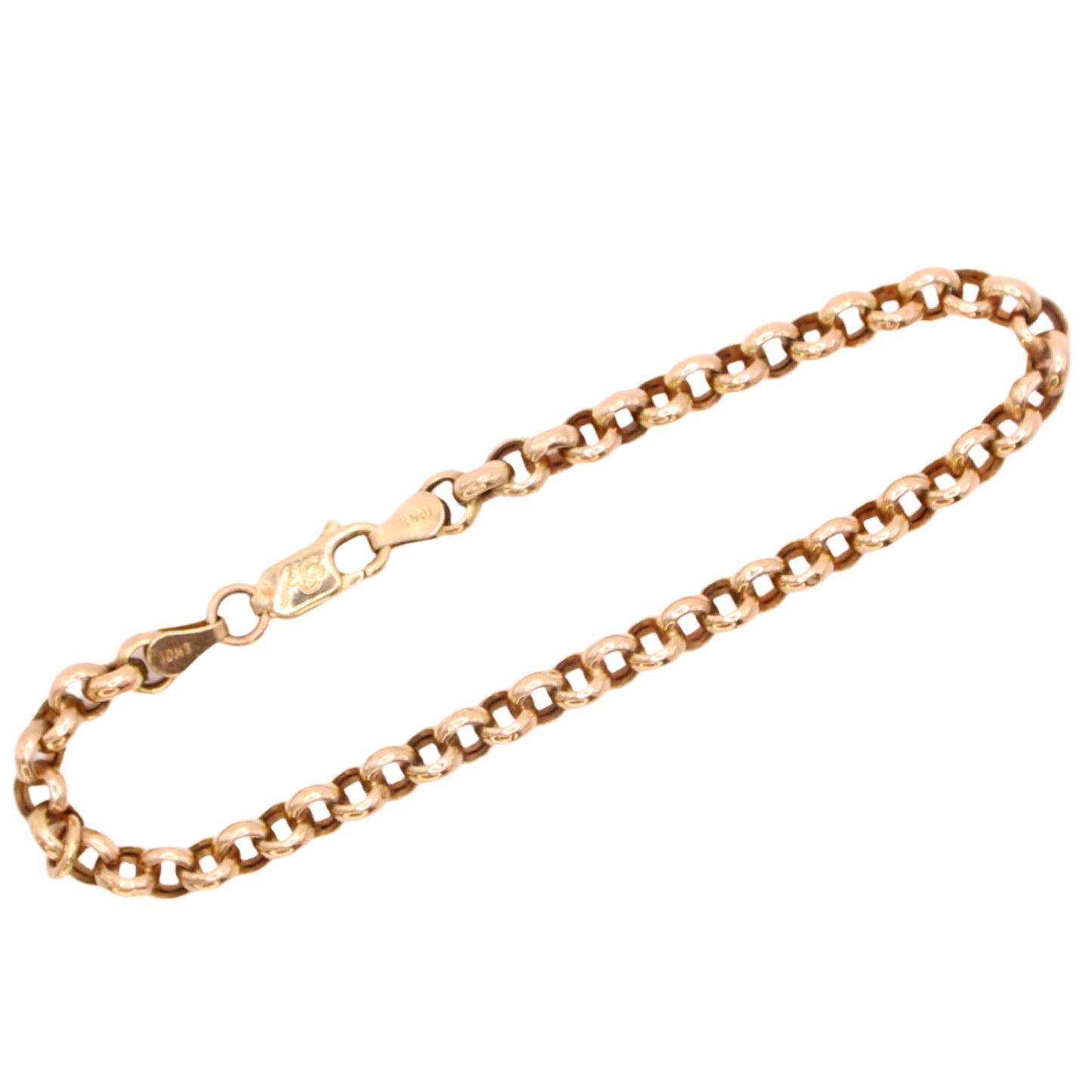 Michael Anthony 10kt Rose Gold Rolo Chain Link Bracelet 6.5"