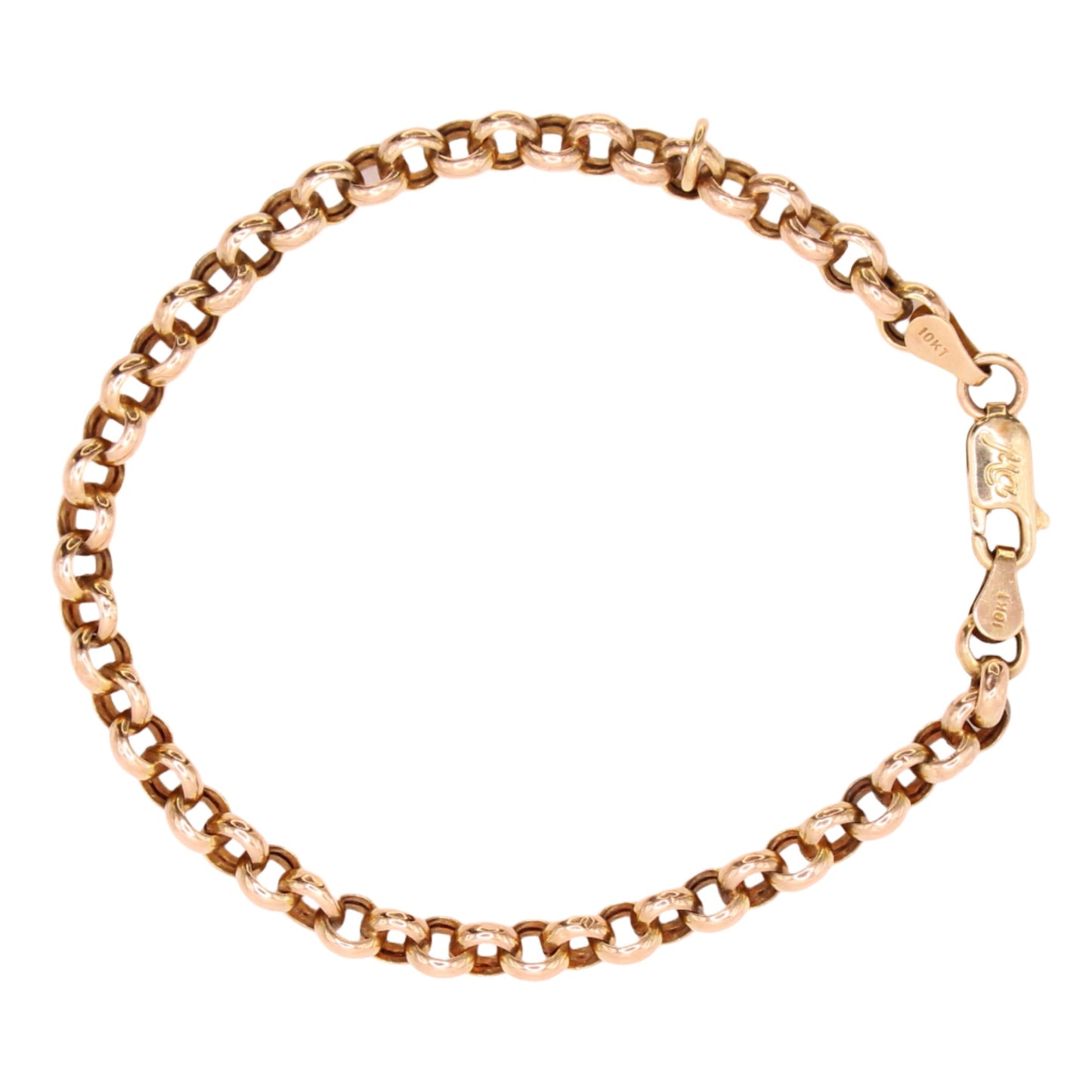Michael Anthony 10kt Rose Gold Rolo Chain Link Bracelet 6.5"