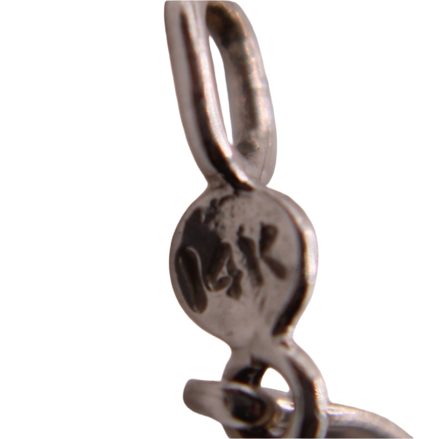 14kt White Gold Bezel Diamond Vine Station Elegant Link Bracelet 7"