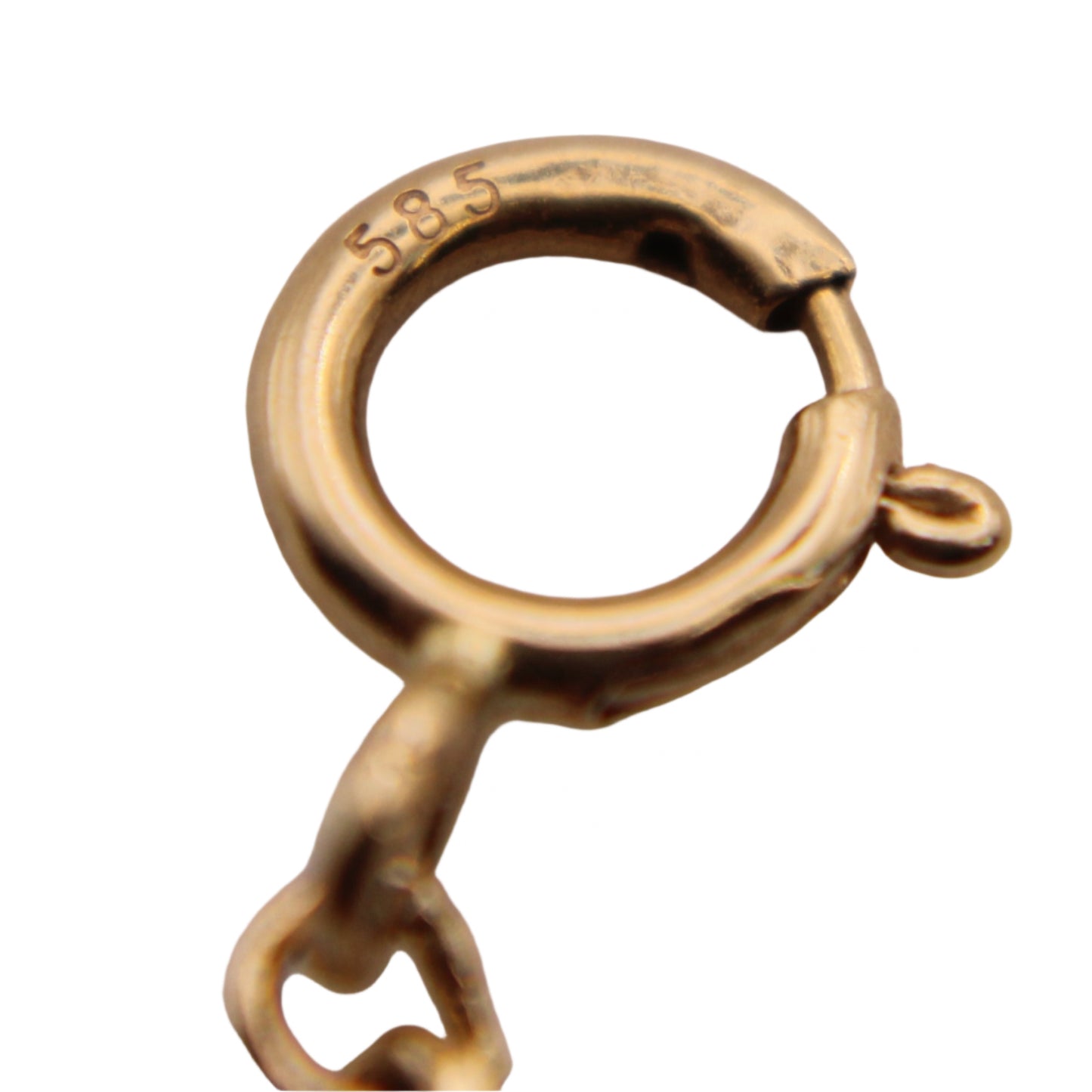 14kt Yellow Gold Dainty Paperclip Chain Link Bracelet 6.5"