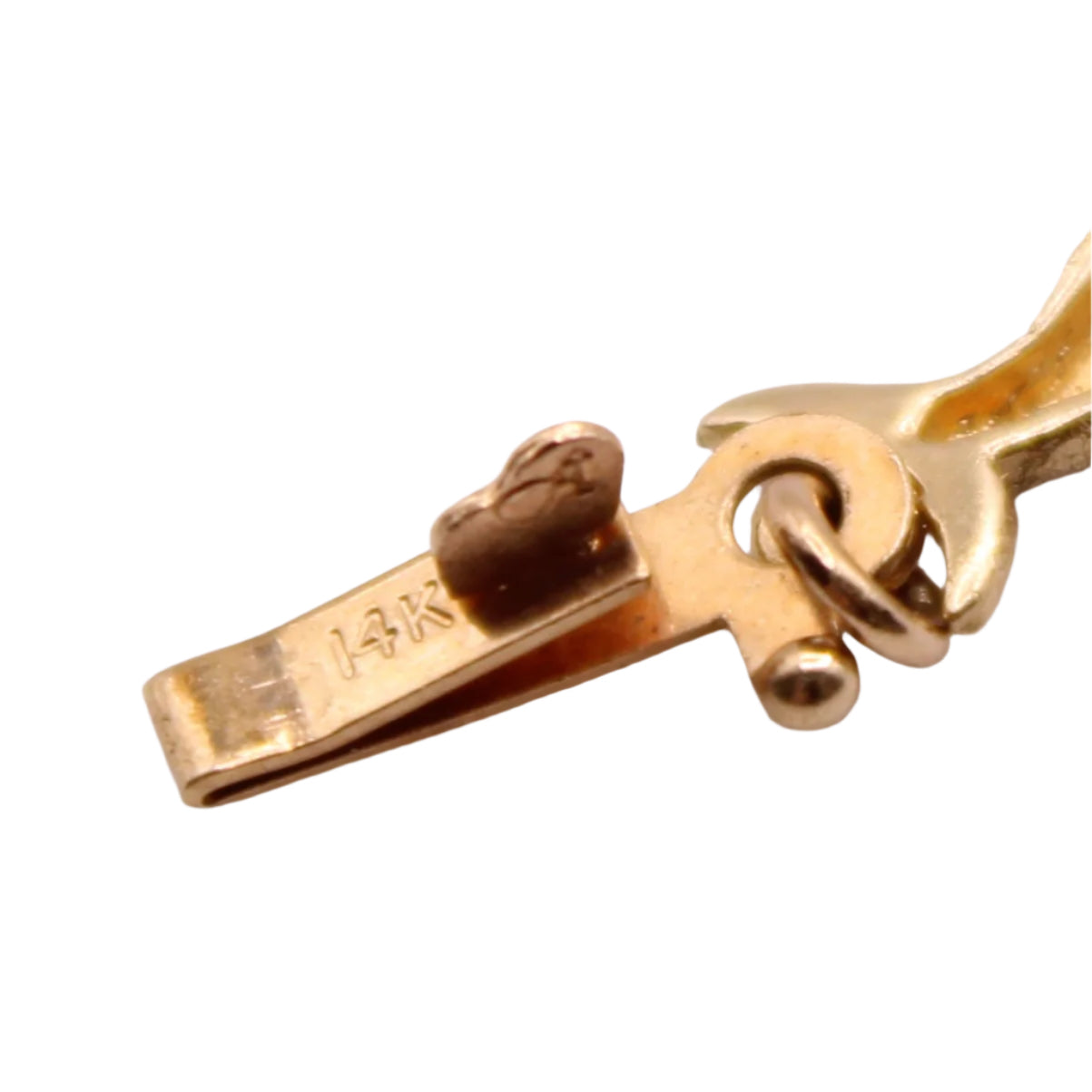 Aurafin 14kt Yellow Gold Dolphin Oval Amethyst Chain Link Bracelet