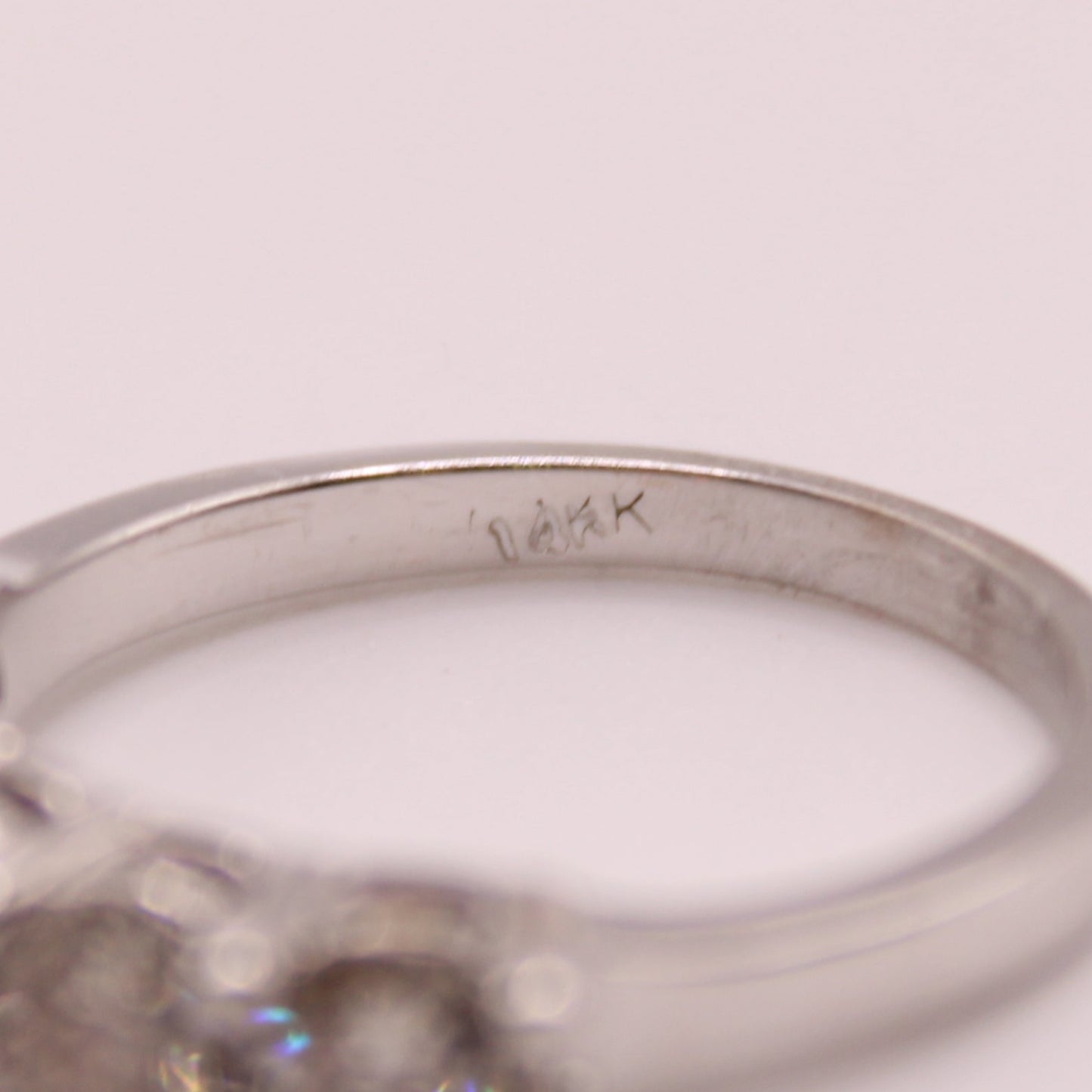 14kt White Gold Diamond Five Stone Journey Anniversary Band Ring