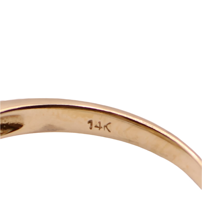 14kt Two Tone Yellow White Gold Diamond Cushion Cut Cabochon Opal Halo Ring