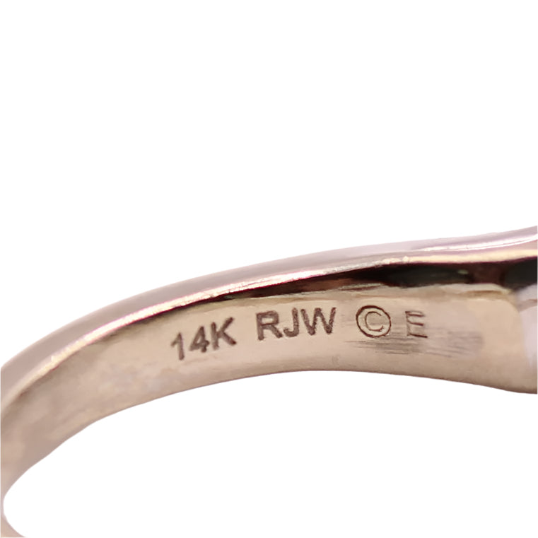 14kt White Gold Diamond 0.35cttw Engagement Wedding Ring Band RJW