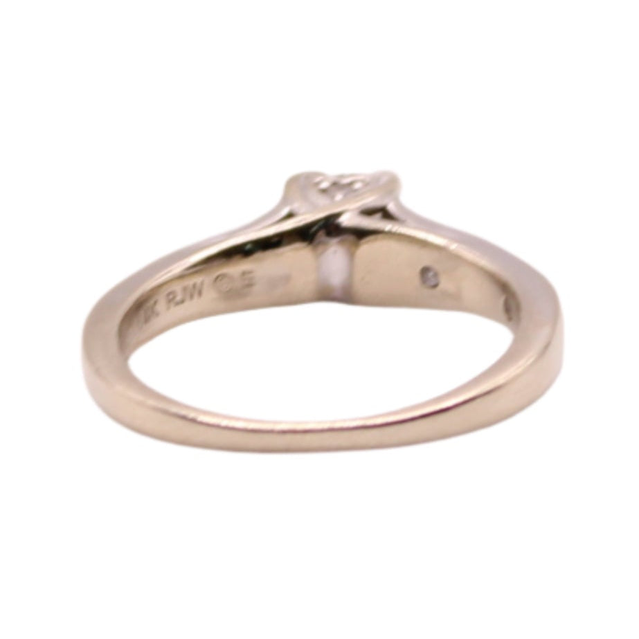 14kt White Gold Diamond 0.35cttw Engagement Wedding Ring Band RJW