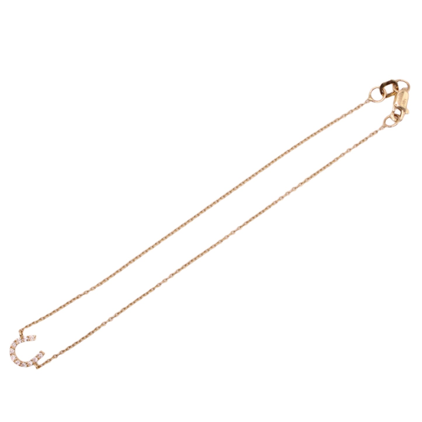 Ferkos 14kt Yellow Gold Diamond Mini Horseshoe Bracelet