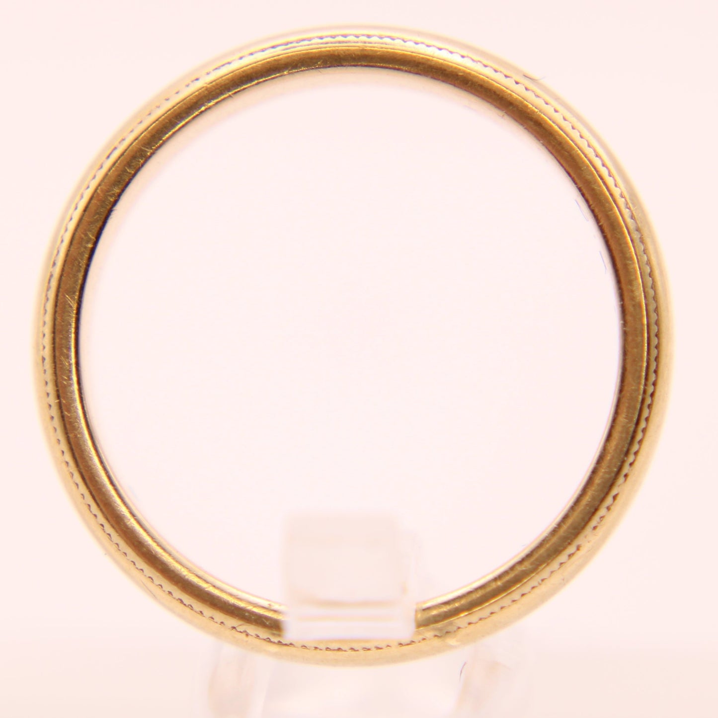 Vintage 18kt Yellow Gold Plain Stacker Minimalist Band Wedding or Pinky Ring