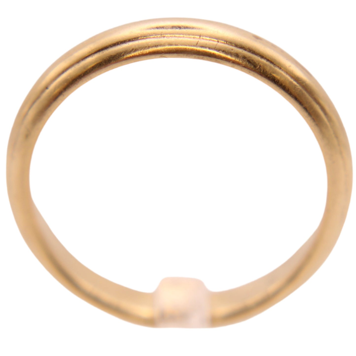 ArtCarved Vintage 14kt Yellow Gold Plain Edged Stacker Minimalist Band Wedding or Thumb Ring