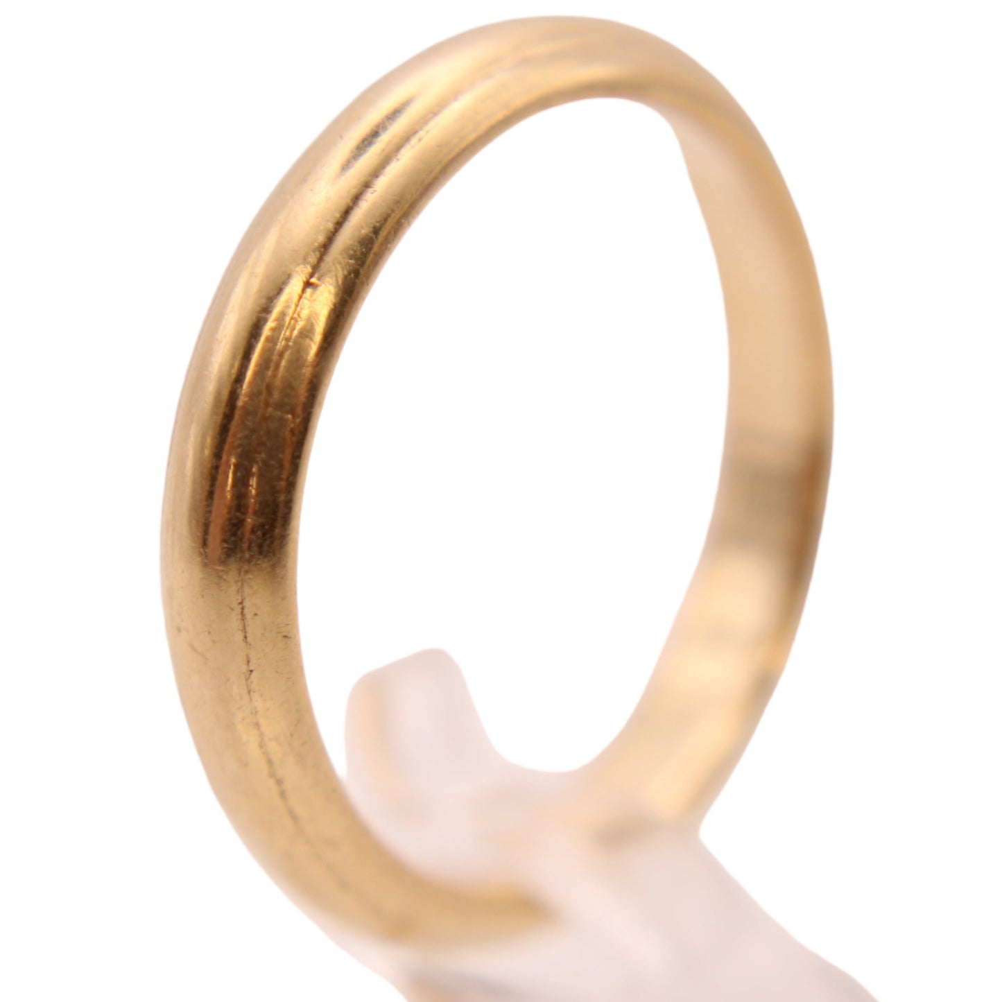 ArtCarved Vintage 14kt Yellow Gold Plain Edged Stacker Minimalist Band Wedding or Thumb Ring