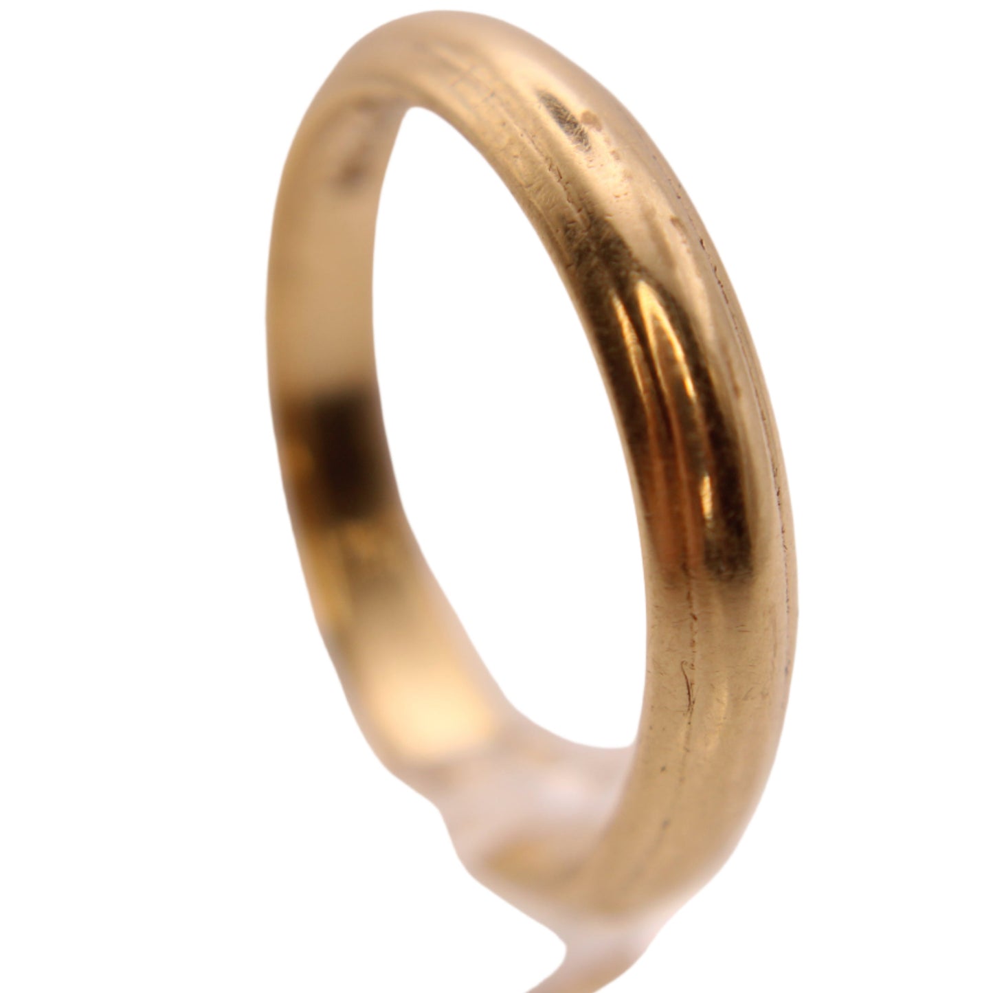 ArtCarved Vintage 14kt Yellow Gold Plain Edged Stacker Minimalist Band Wedding or Thumb Ring