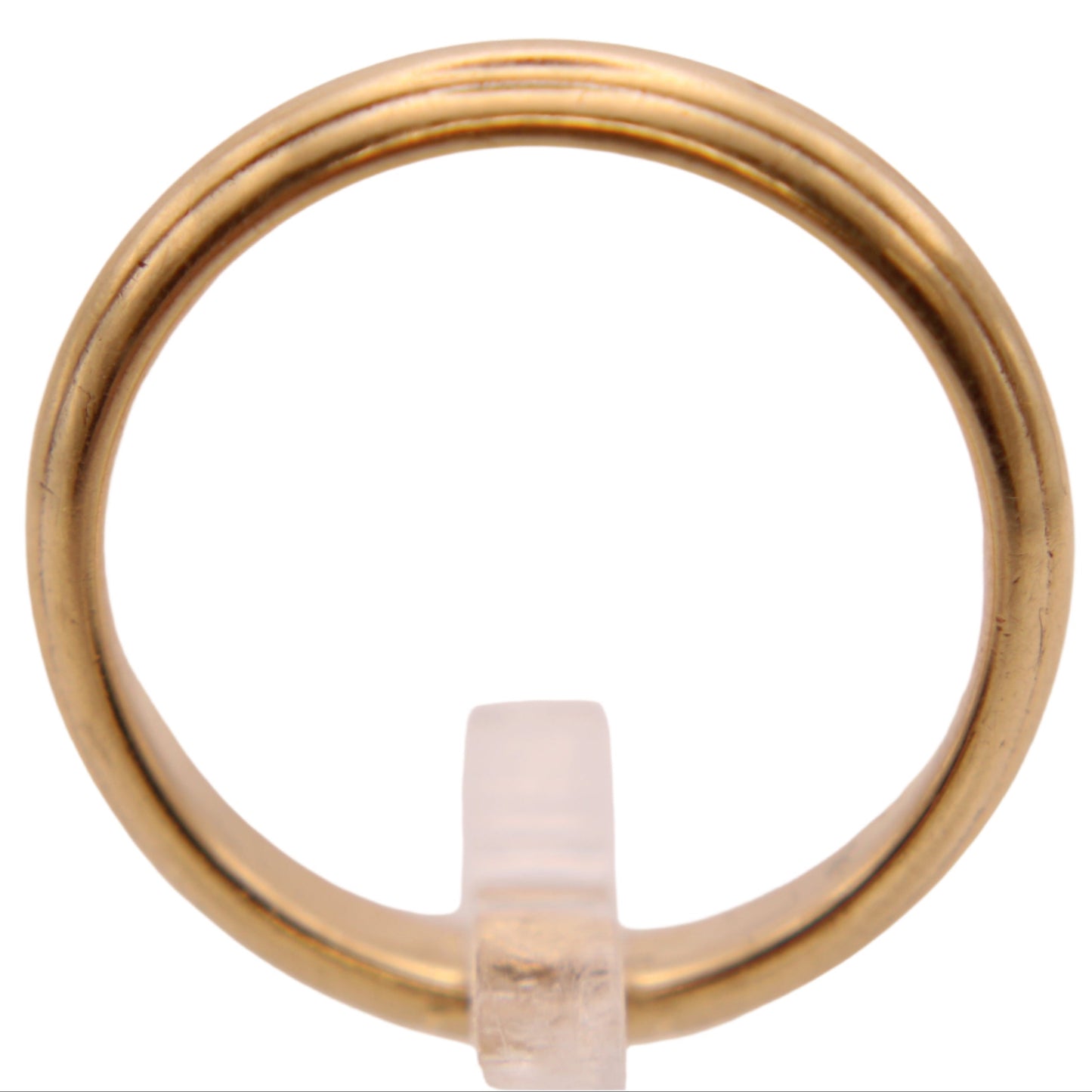 ArtCarved Vintage 14kt Yellow Gold Plain Edged Stacker Minimalist Band Wedding or Thumb Ring