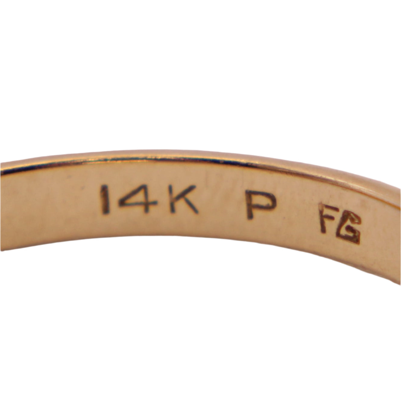 Vintage 14kt Yellow Gold Plain Stacker Minimalist Band Wedding or Thumb Ring