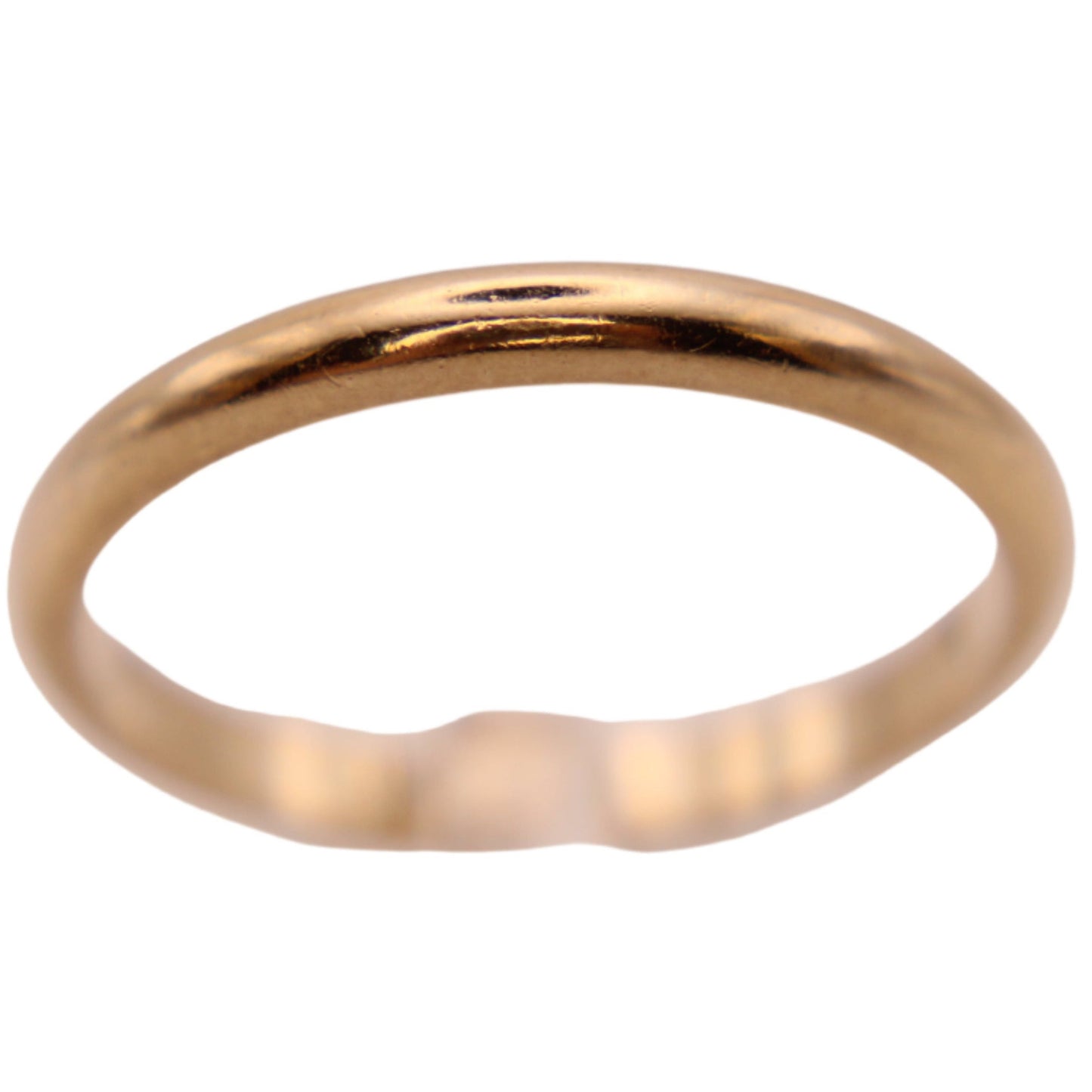 Vintage 14kt Yellow Gold Plain Stacker Minimalist Band Wedding or Thumb Ring