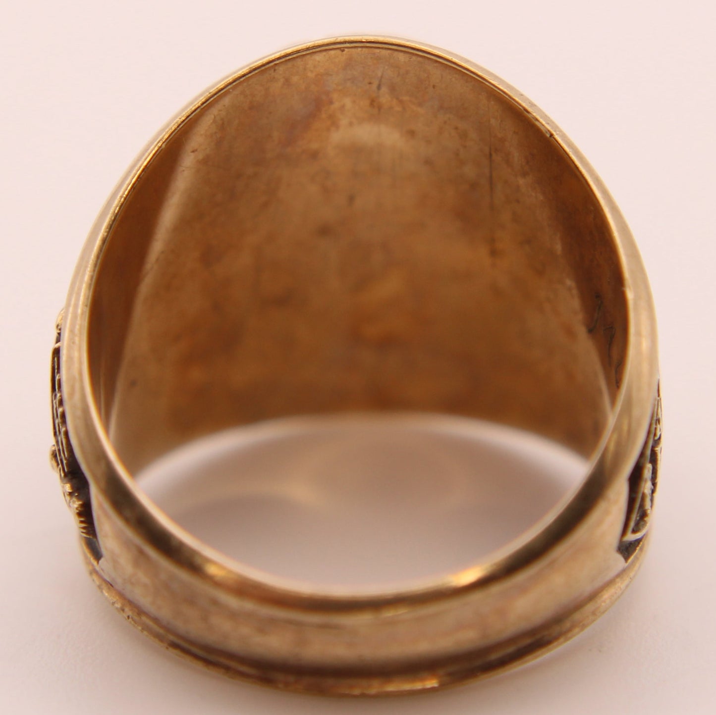 Vintage 10kt Yellow Gold 1969 Branson High School Pirates Loyalty Honesty Class Ring
