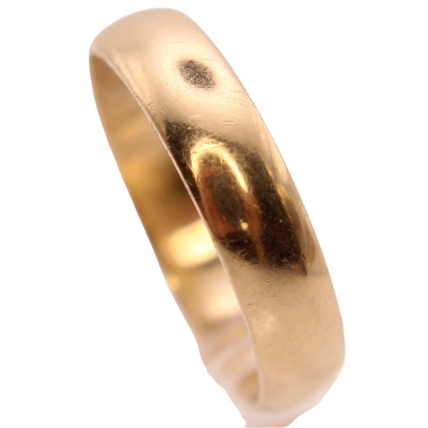 14kt Yellow Gold Plain Polished Band Wedding Ring Size 10