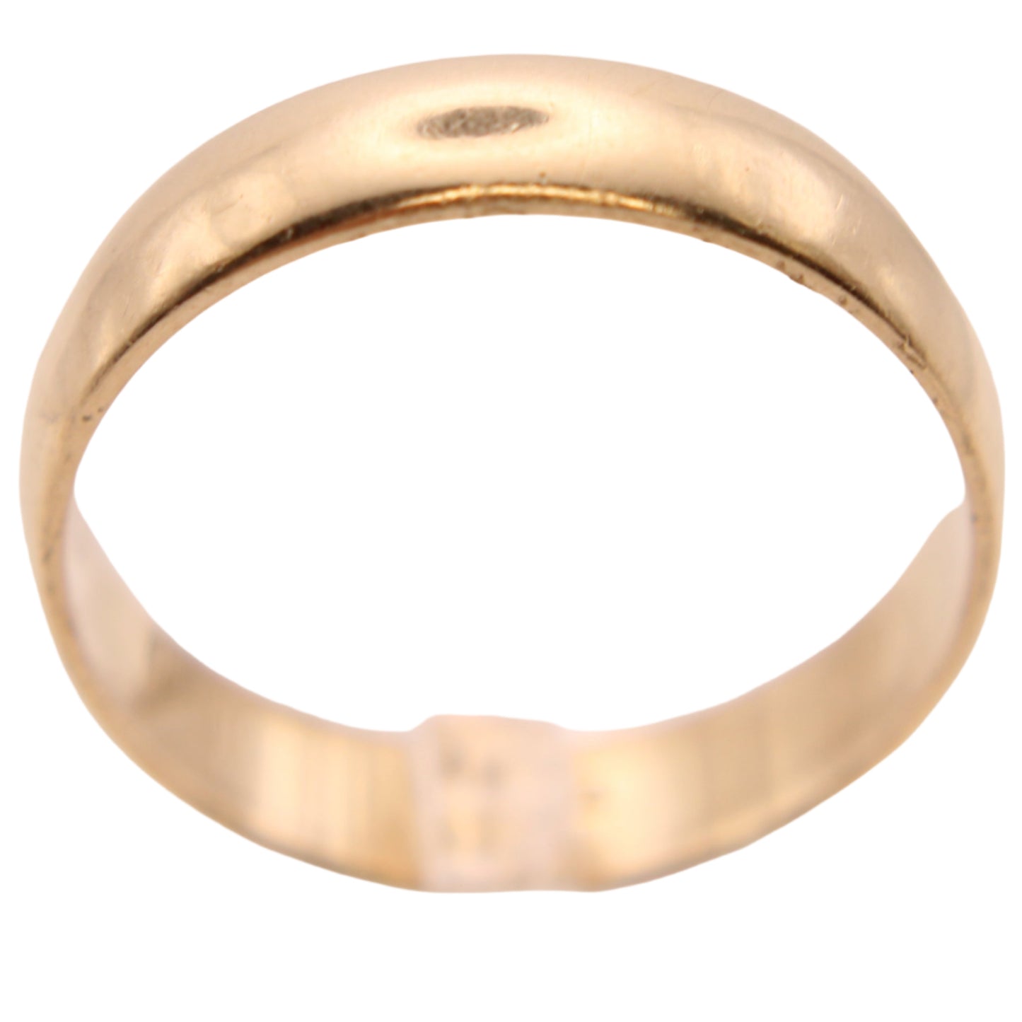 14kt Yellow Gold Plain Polished Band Wedding Ring Size 10