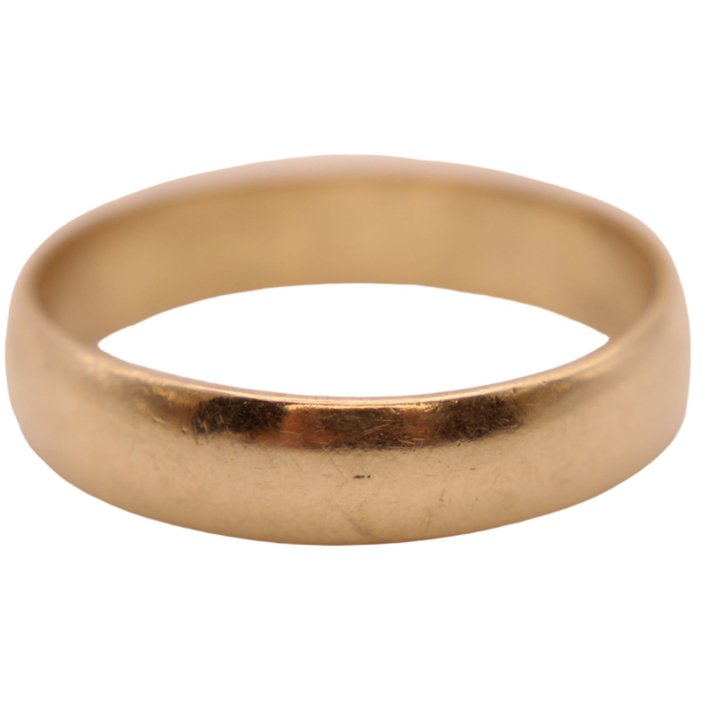 14kt Yellow Gold Plain Polished Band Wedding Ring Size 10