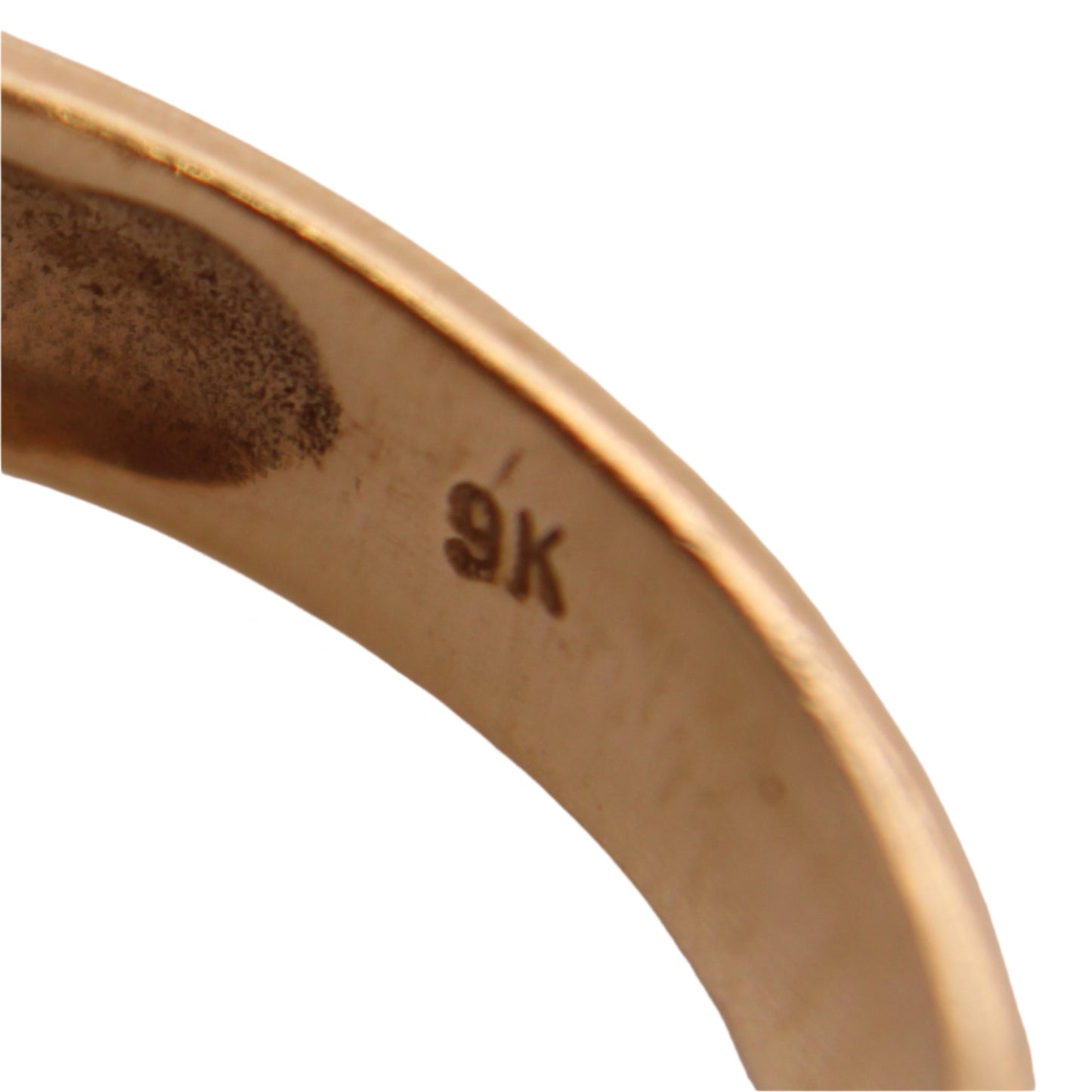 *SOLD* 9kt Yellow Gold Amethyst Bezel Bali Rope Class Ring