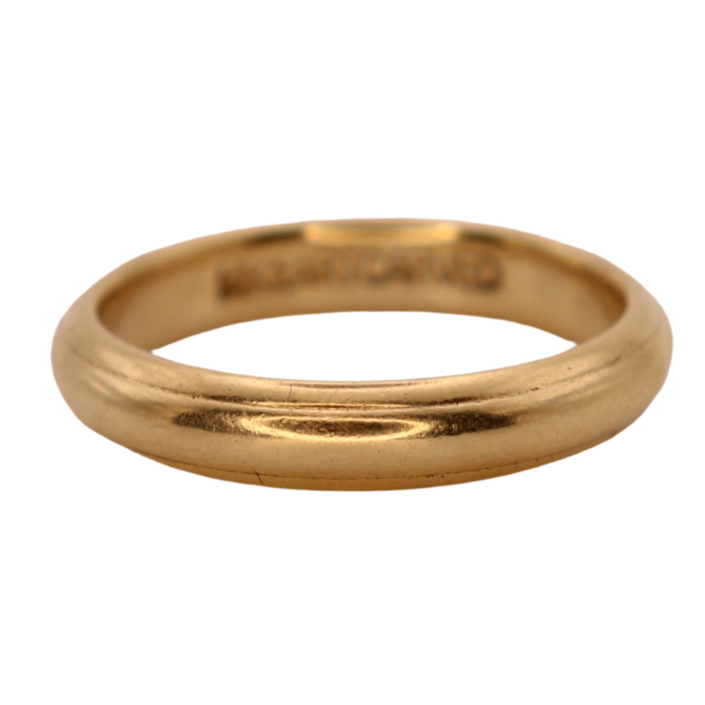 ArtCarved Vintage 14kt Yellow Gold Plain Edged Stacker Minimalist Band Wedding or Thumb Ring