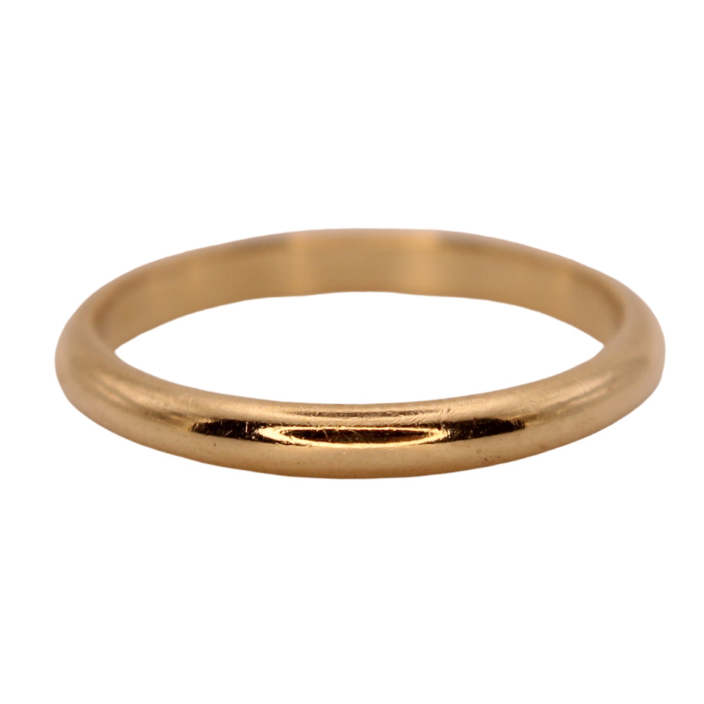 Vintage 14kt Yellow Gold Plain Stacker Minimalist Band Wedding or Thumb Ring